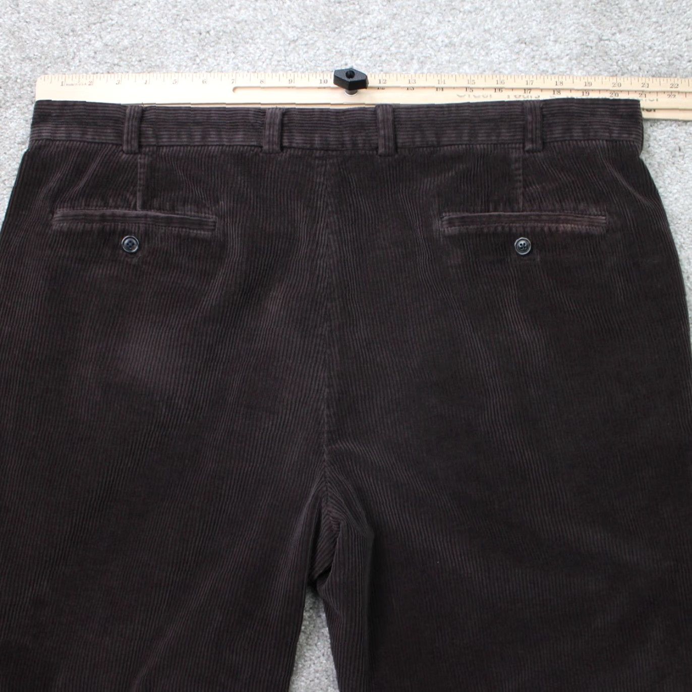 Brooks Brothers Brooks Brothers 346 Pants Mens 42x30 Brown Cotton Corduroy Flat Front Dress Pants Regular Pockets Solid Vintage No Size US 42 / EU 58 - 6 Thumbnail