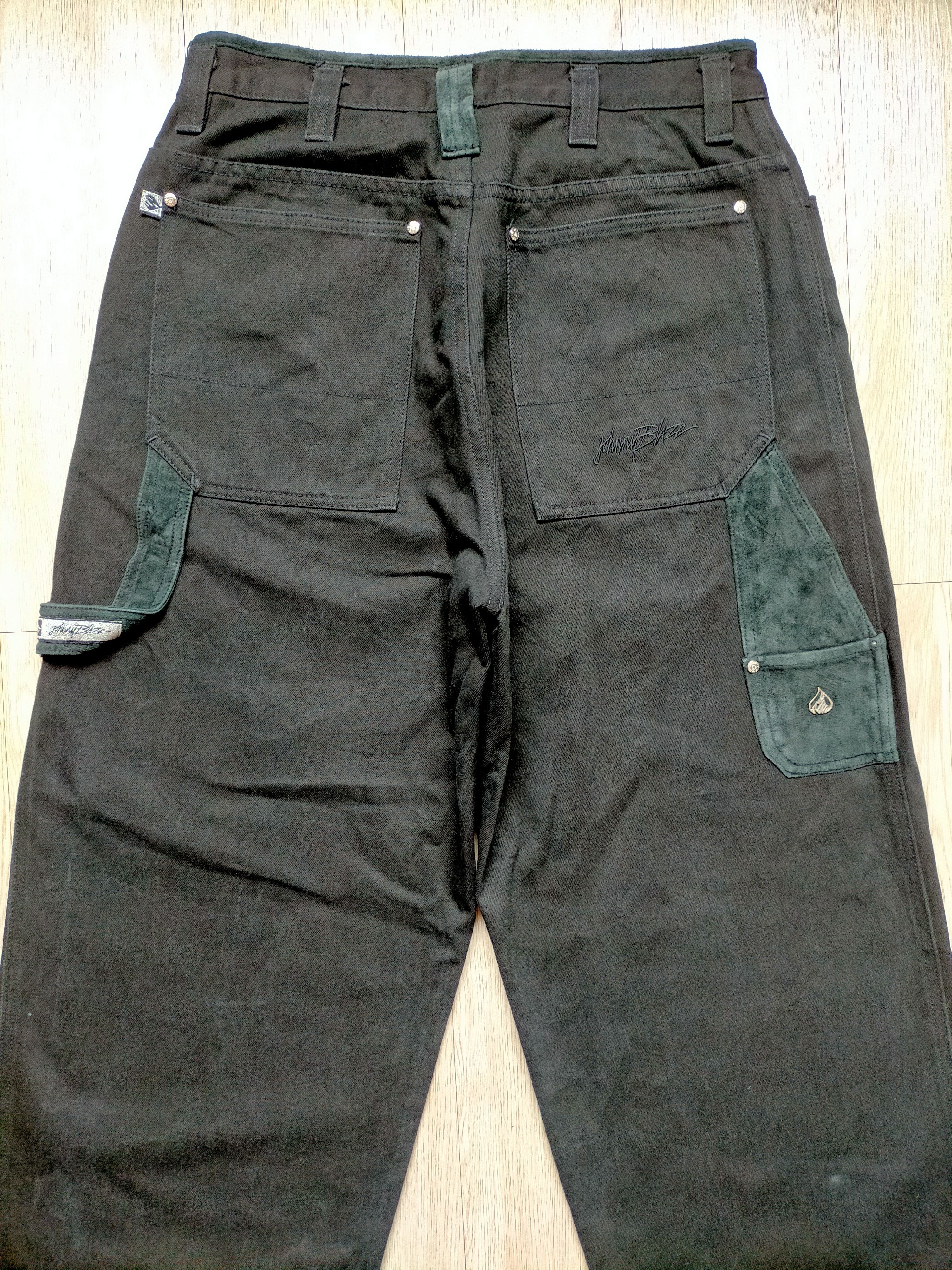 JNCO Johnny Blaze Baggy Carpenter Hip Hop Black Jeans Size US 32 / EU 48 - 5 Thumbnail
