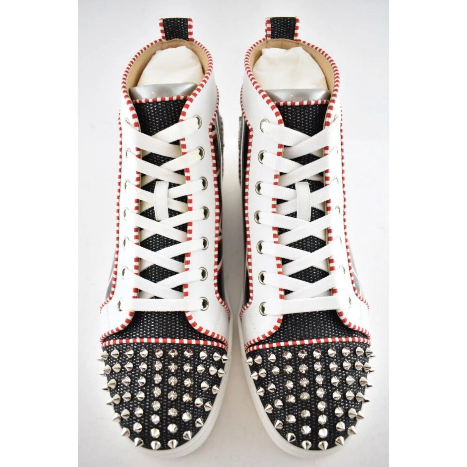 Christian Louboutin Christian Louboutin Mens Lou Spikes Orlato Flat Black Size US 9.5 / EU 42-43 - 6 Thumbnail