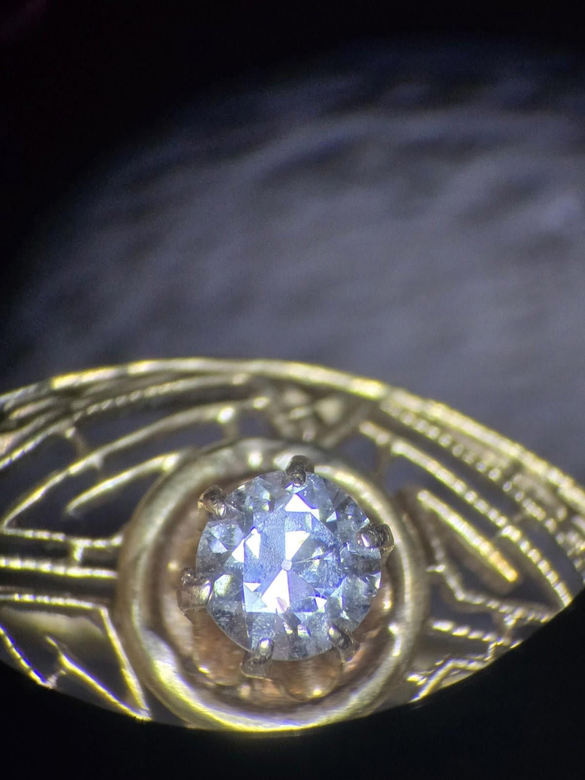 Other ​Art Deco 14k Gold Beautiful Diamond Filigree Stick Pin Size ONE SIZE - 9 Thumbnail