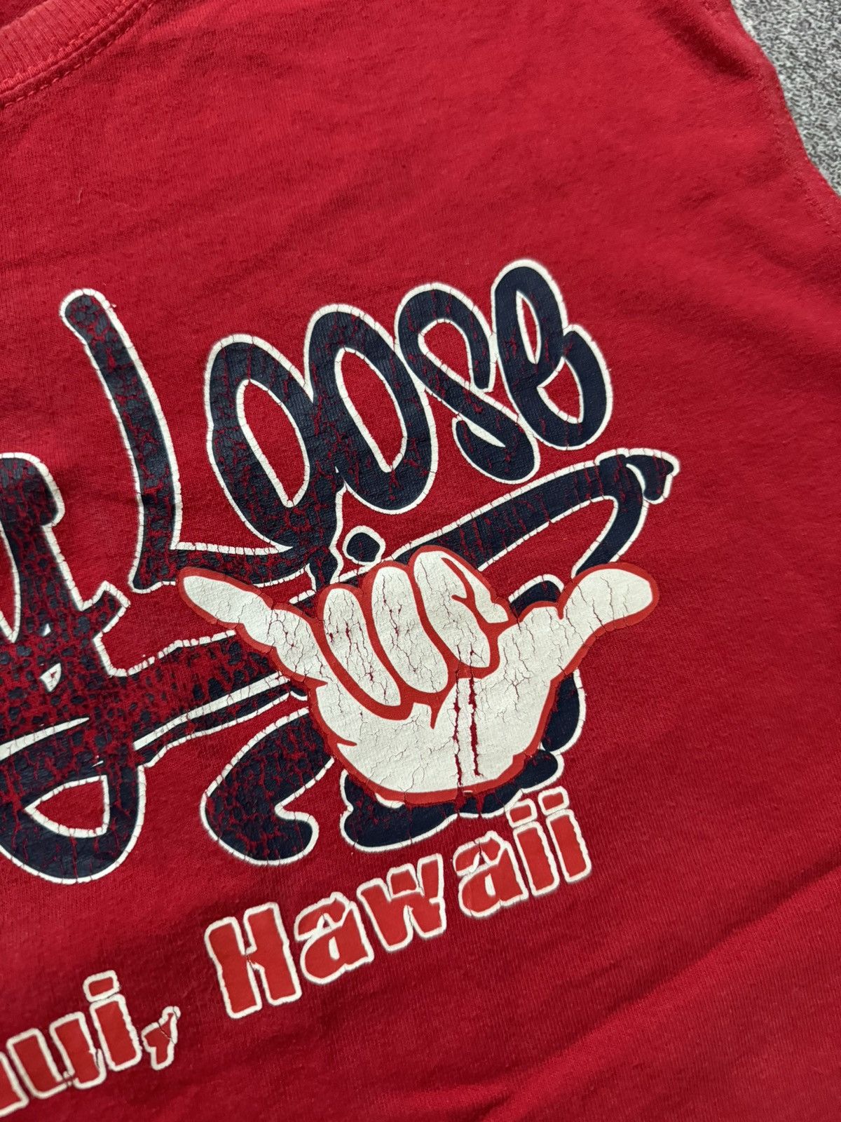 Vintage Hang Loose Maui Hawaii red tank top tee sleeveless vintage Size US L / EU 52-54 / 3 - 8 Thumbnail