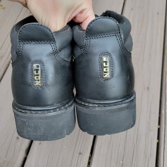 Lugz Vintage 90s y2k Lugz Black Leather Lace-up Baseball Toe Chun Size US 10 / IT 40 - 5 Thumbnail