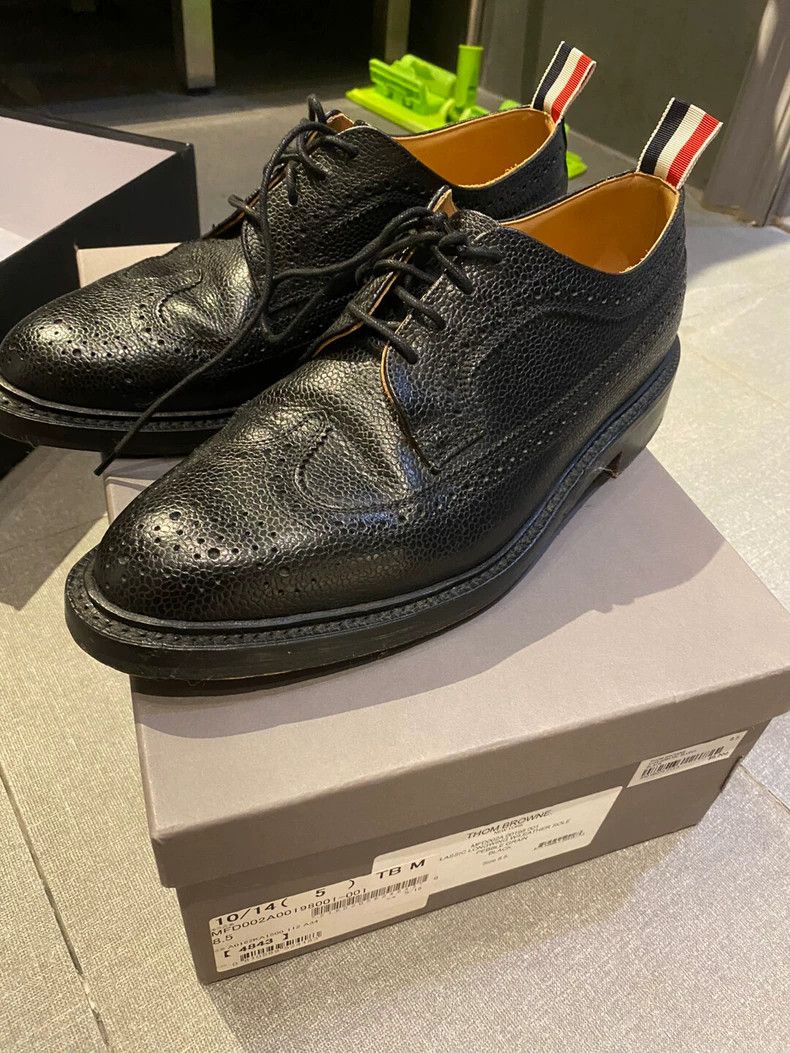 Thom Browne Thom Browne Black leather shoes Size US 8.5 / EU 41-42 - 1 Thumbnail