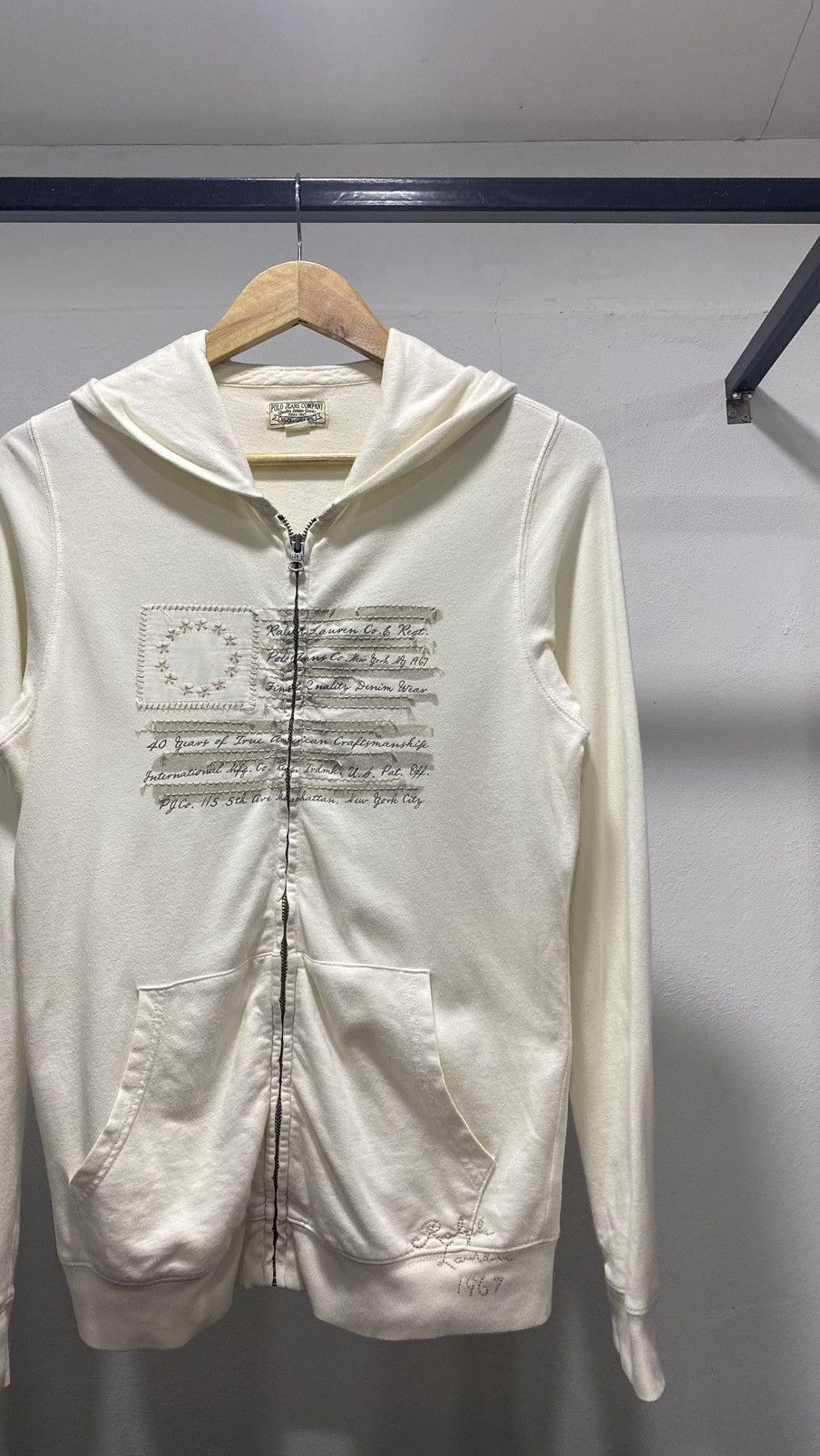 Designer × Polo Ralph Lauren × Vintage Polo Ralph Lauren Zipper Hoodie Size M / US 6-8 / IT 42-44 - 3 Thumbnail