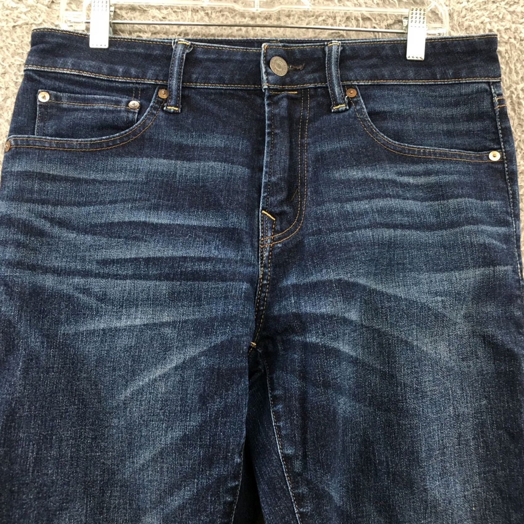 American Eagle Outfitters American Eagle Outfitters Jeans Mens 31x30 Blue Denim Athletic Tapered 5-Pocket Stretch Cotton Standard Regular Mens Size US 31 - 2 Thumbnail