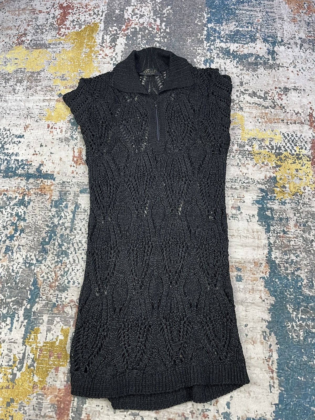 Yoshiyuki Konishi Ficce Diamond Knit Sweater Polo