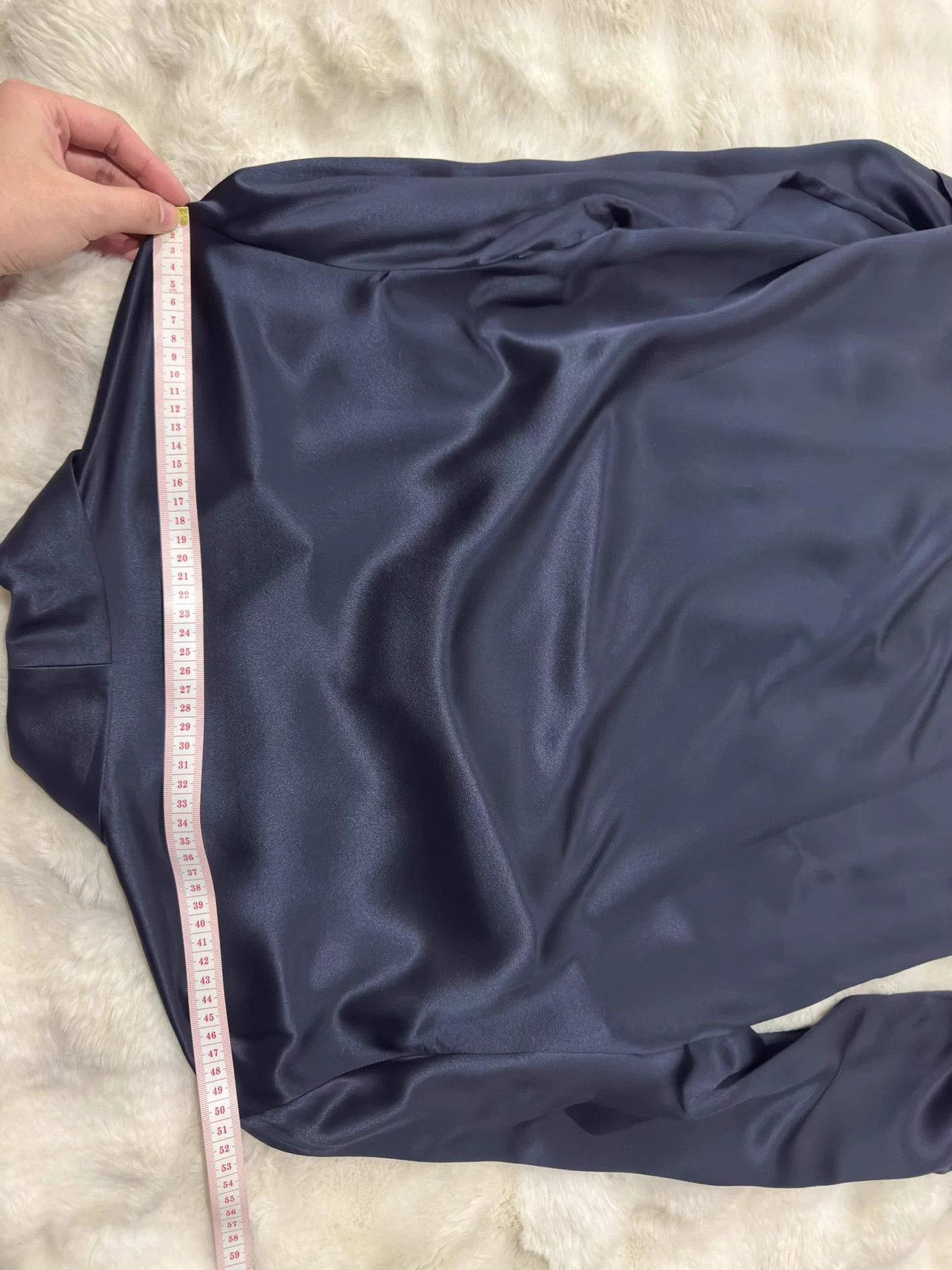Saint Laurent Paris Saint Laurent 23 Runway Silk Dressing Gown Navy 50 Size US M / EU 48-50 / 2 - 7 Thumbnail