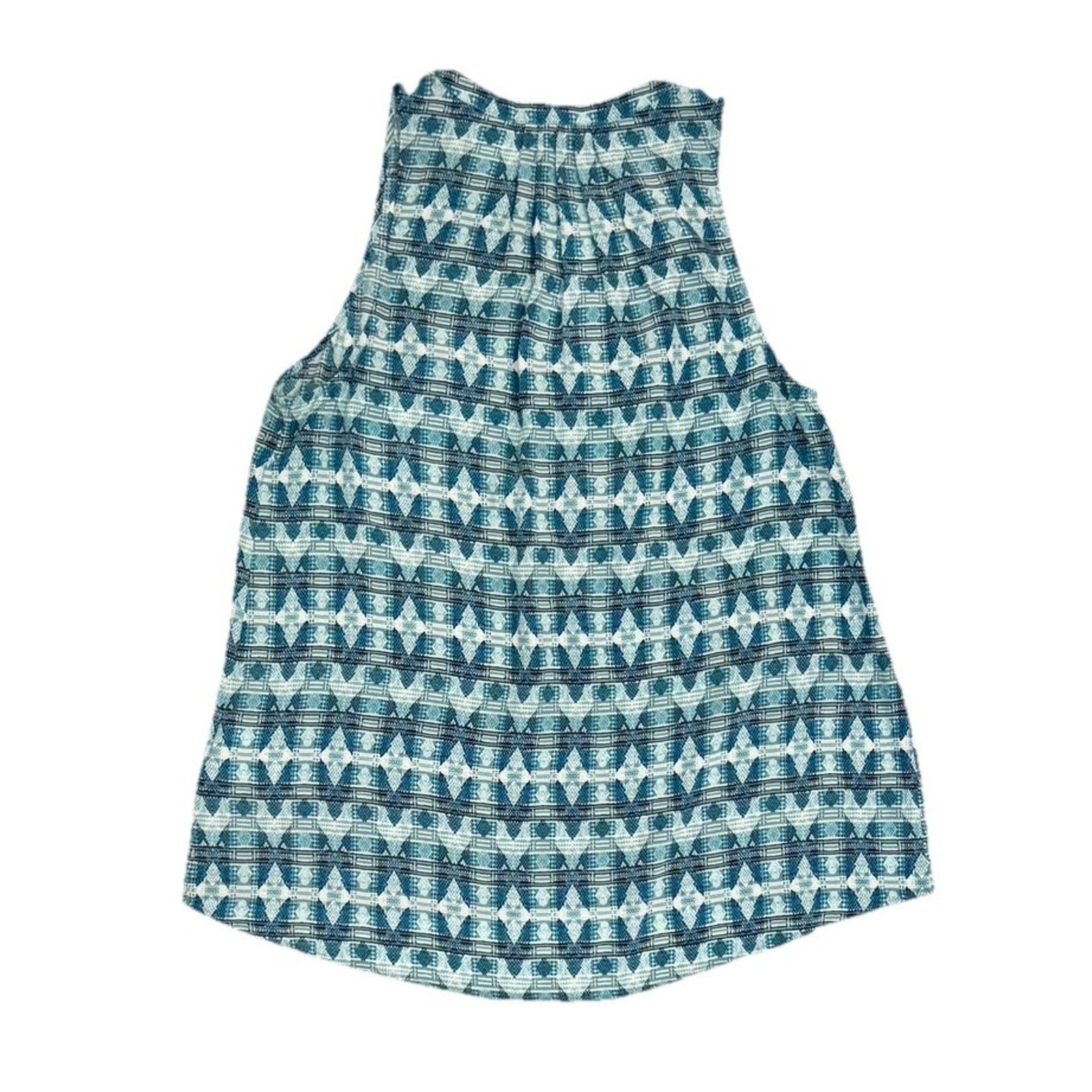 Joie Joie Women's Geometric Sleeveless Silk Blouse Size Medium Size M / US 6-8 / IT 42-44 - 2 Thumbnail