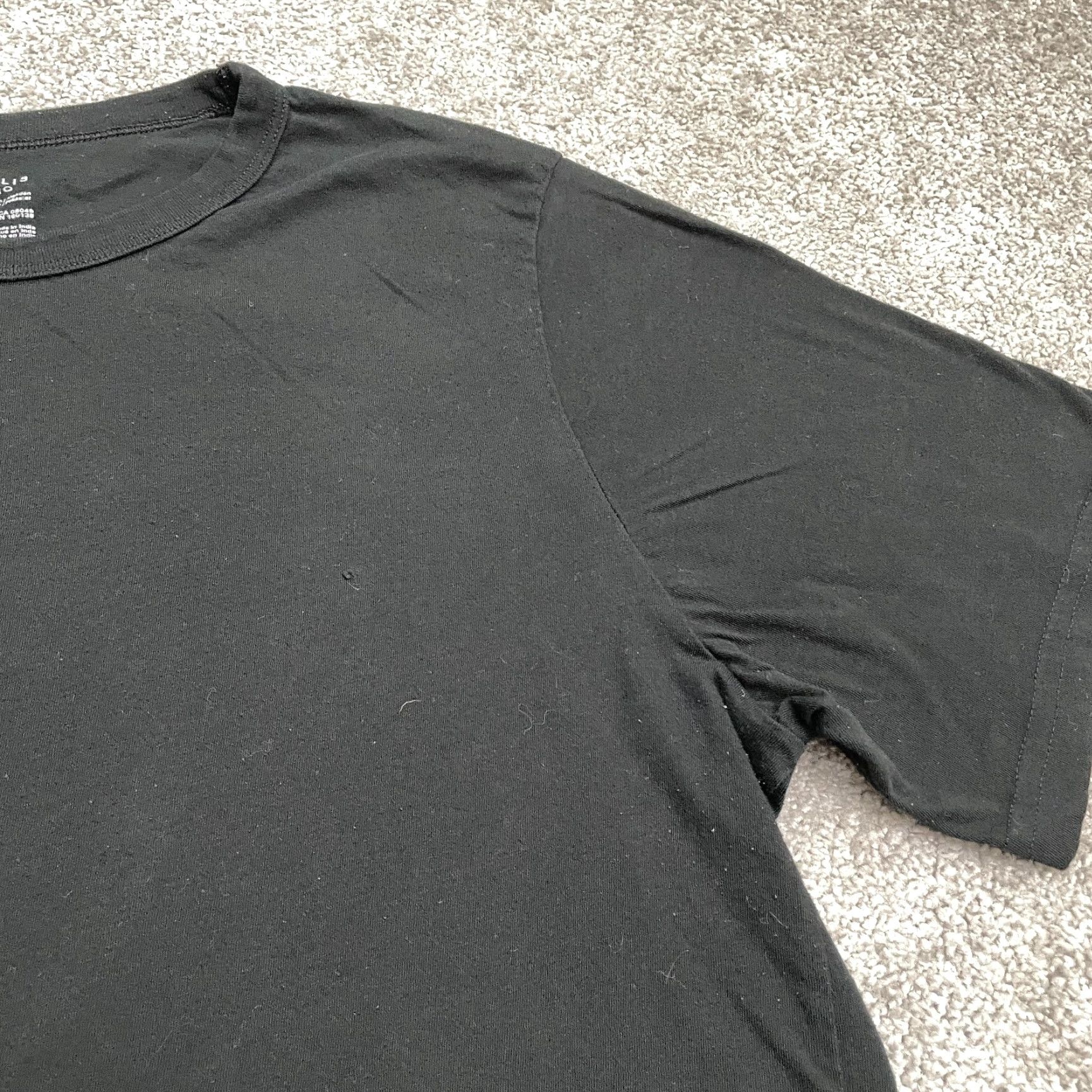 Perry Ellis Vintage Perry Ellis Men’s Black Cotton Blend Crew Neck T-Shirt XL Classic Short Sleeve Size US XL / EU 56 / 4 - 4 Thumbnail