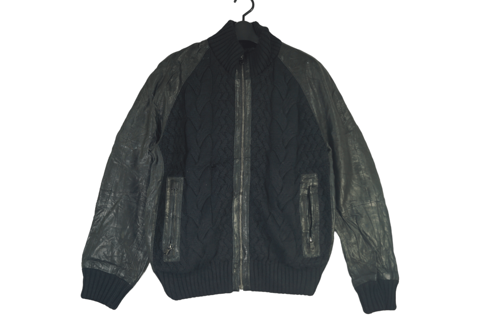 Hugo Boss × Vintage Hugo Boss Leather Jacket Revisable Nice Design Size US M / EU 48-50 / 2 - 1 Thumbnail