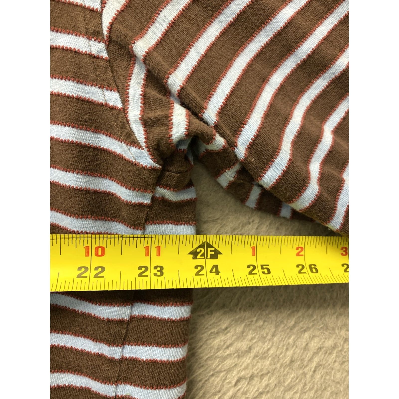 Tommy Hilfiger TOMMY HILFIGER Polo Shirt Mens 2XL Brown Striped Short Sleeve Casual Preppy Golf Size US XXL / EU 58 / 5 - 4 Thumbnail