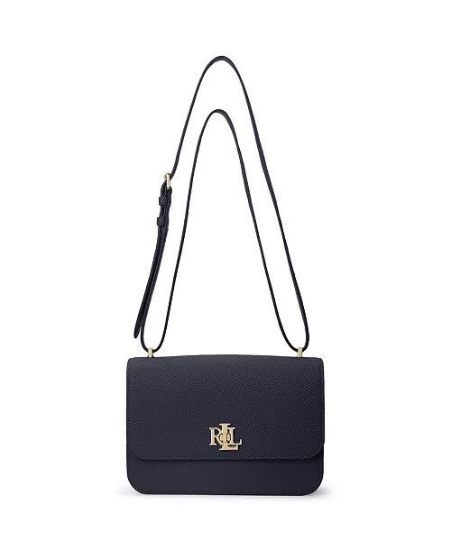 Lauren Ralph Lauren × Ralph Lauren Ralph Lauren Pebbled Leather Sophee Crossbody - Dark Blue Size ONE SIZE - 1 Thumbnail