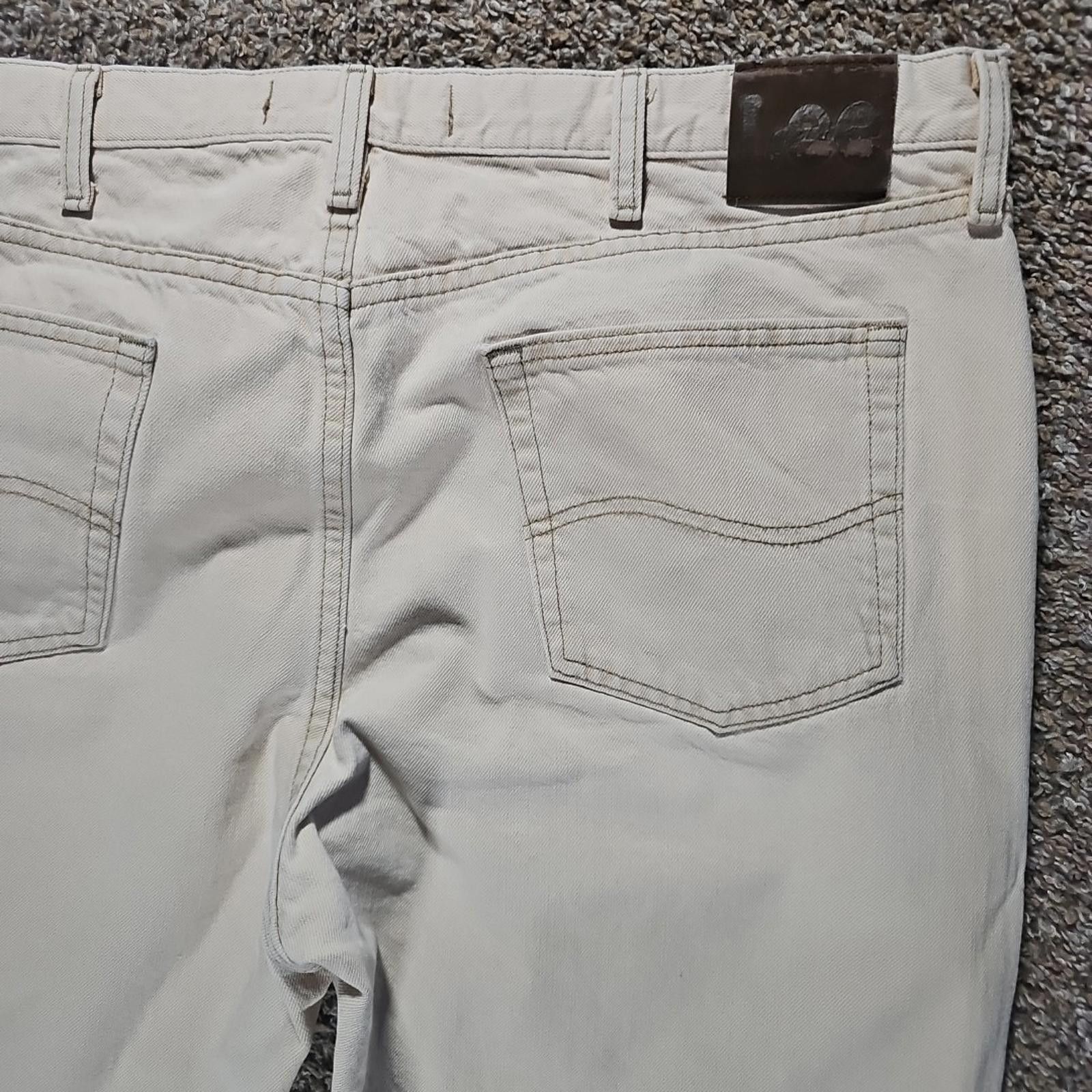 Lee Lee Regular Fit 42x32 Beige Jeans Size US 42 / EU 58 - 7 Thumbnail