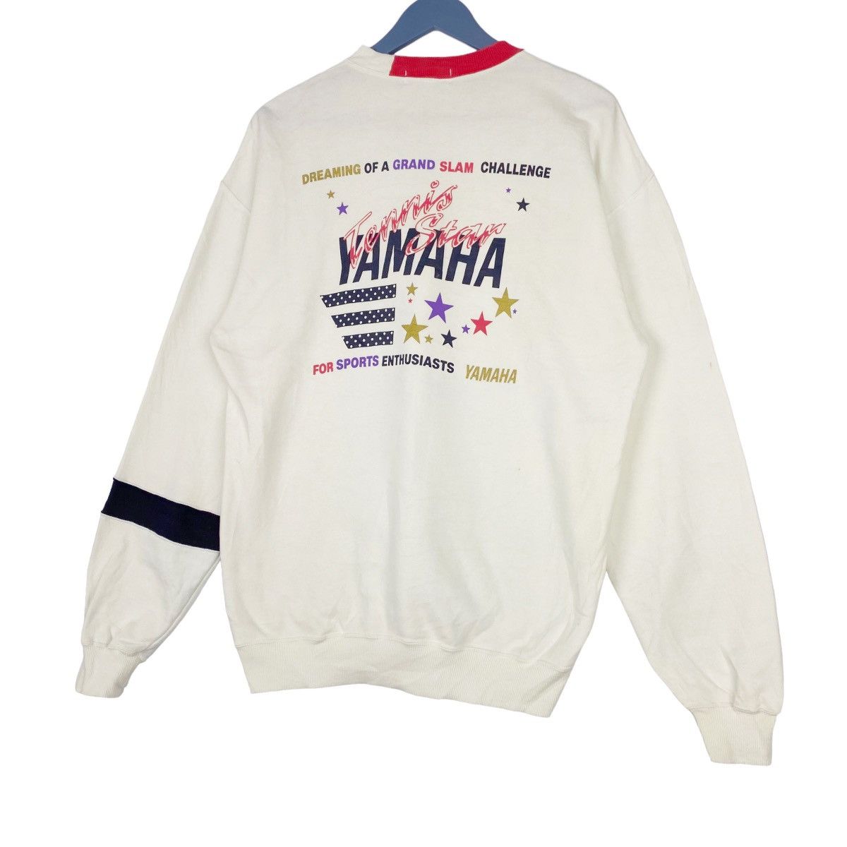 Vintage × Yamaha Vintage Yamaha Printed Crewneck Sweatshirt White Pullover Size US L / EU 52-54 / 3 - 2 Thumbnail