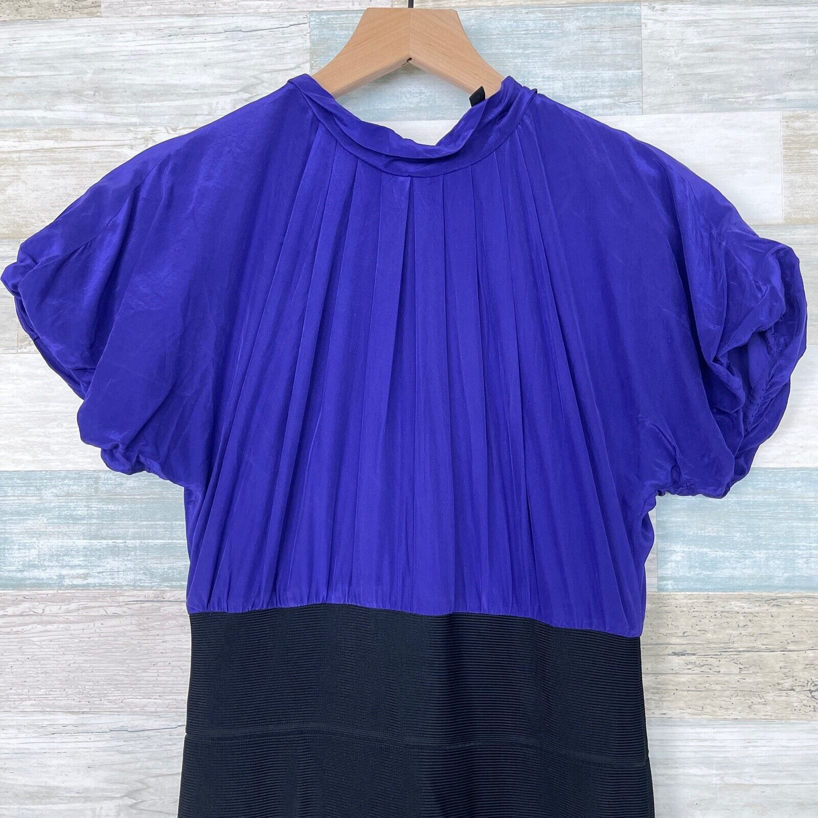 Other BCBGMaxAzria Silk Blouson Bandage Dress Purple Womens XS Size XS / US 0-2 / IT 36-38 - 2 Thumbnail