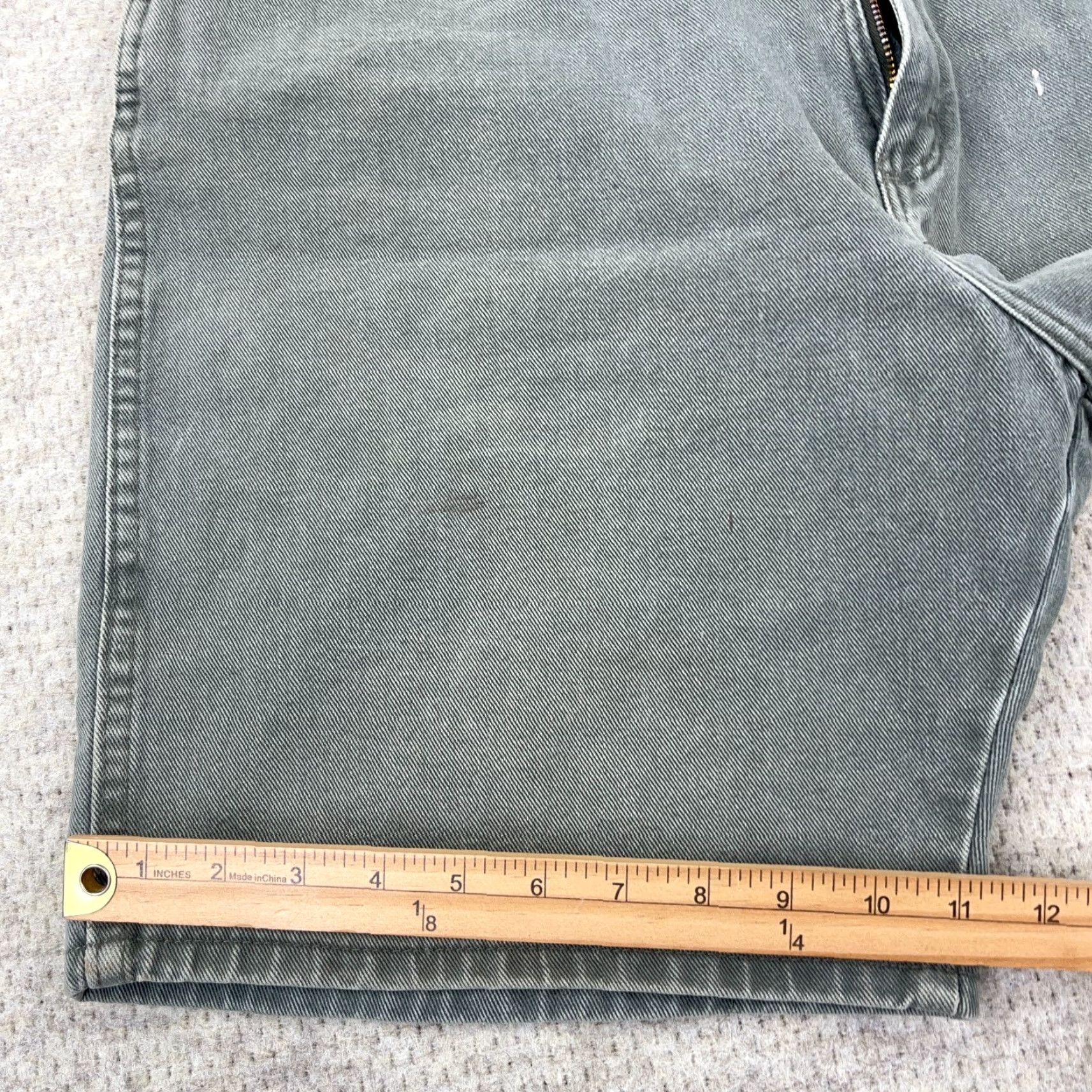 Wrangler VINTAGE Wrangler Shorts Men 38 Denim Green Baggy Jorts Distressed 90s Hip Hop Rockabilly Workwear Bermuda Casual Travel Size US 38 / EU 54 - 6 Thumbnail