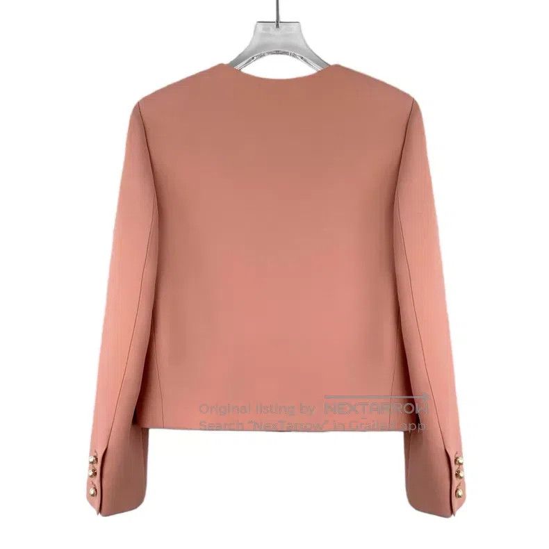 Dior Dior Pink logo buckled wool round neck small fragrance sty Size XXS / US 00 / IT 34 - 2 Thumbnail