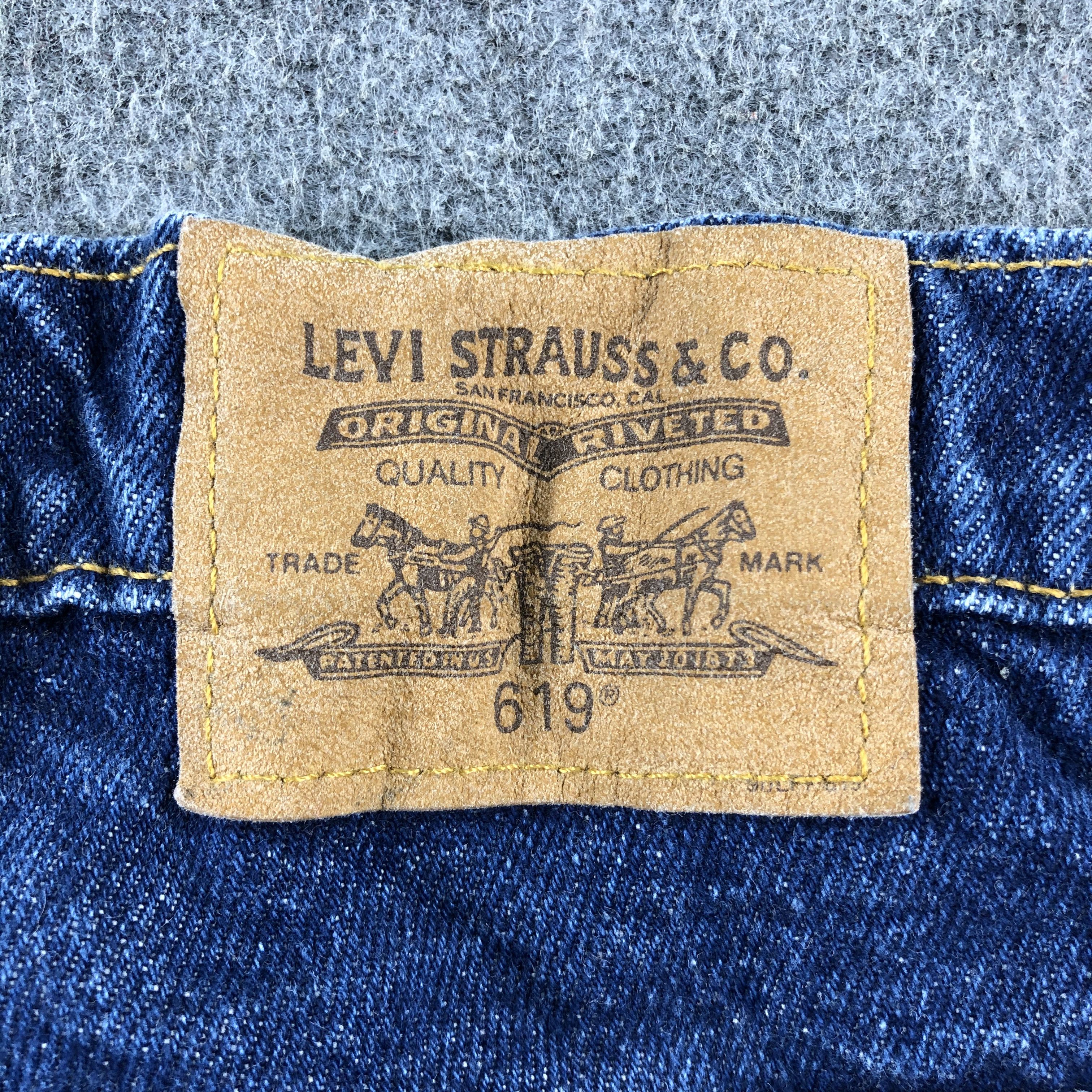 Levi's 90s Vintage Blue Wash Levis 619 Jeans-J2479 Size US 36 / EU 52 - 5 Thumbnail