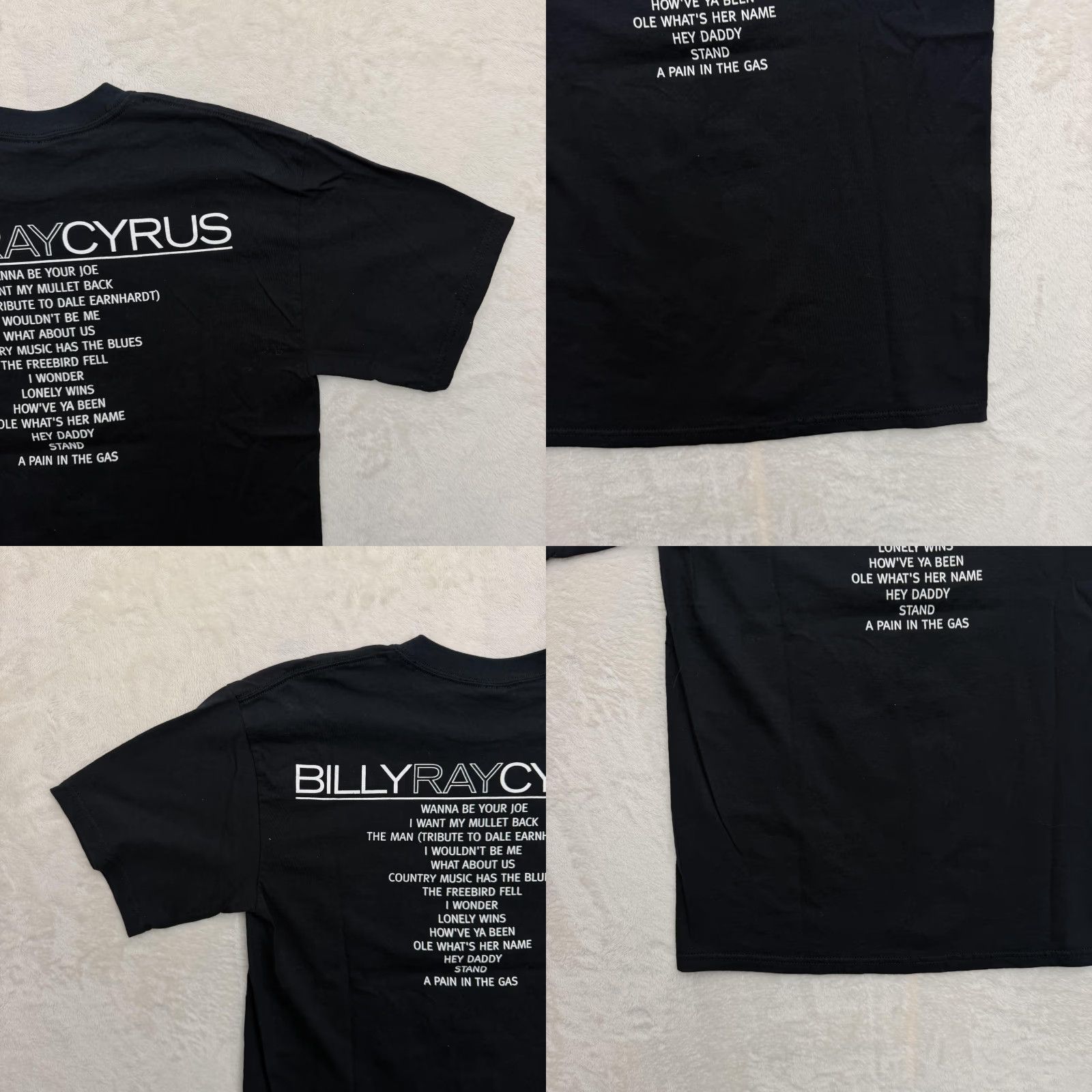 Gildan VINTAGE Billy Ray Cyrus Wanna Be Your Joe Shirt Mens Medium Black Shirt Mens Medium Black Billy Ray Cyrus Music Country Band Size US M / EU 48-50 / 2 - 9 Thumbnail