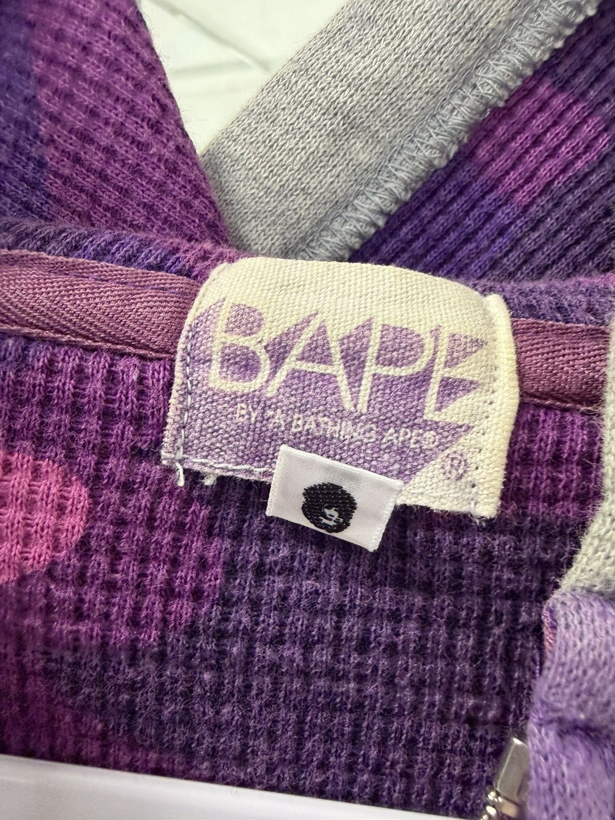 Bape Bape 2006 Fleece Zip Up (Purple) Size US S / EU 44-46 / 1 - 4 Thumbnail