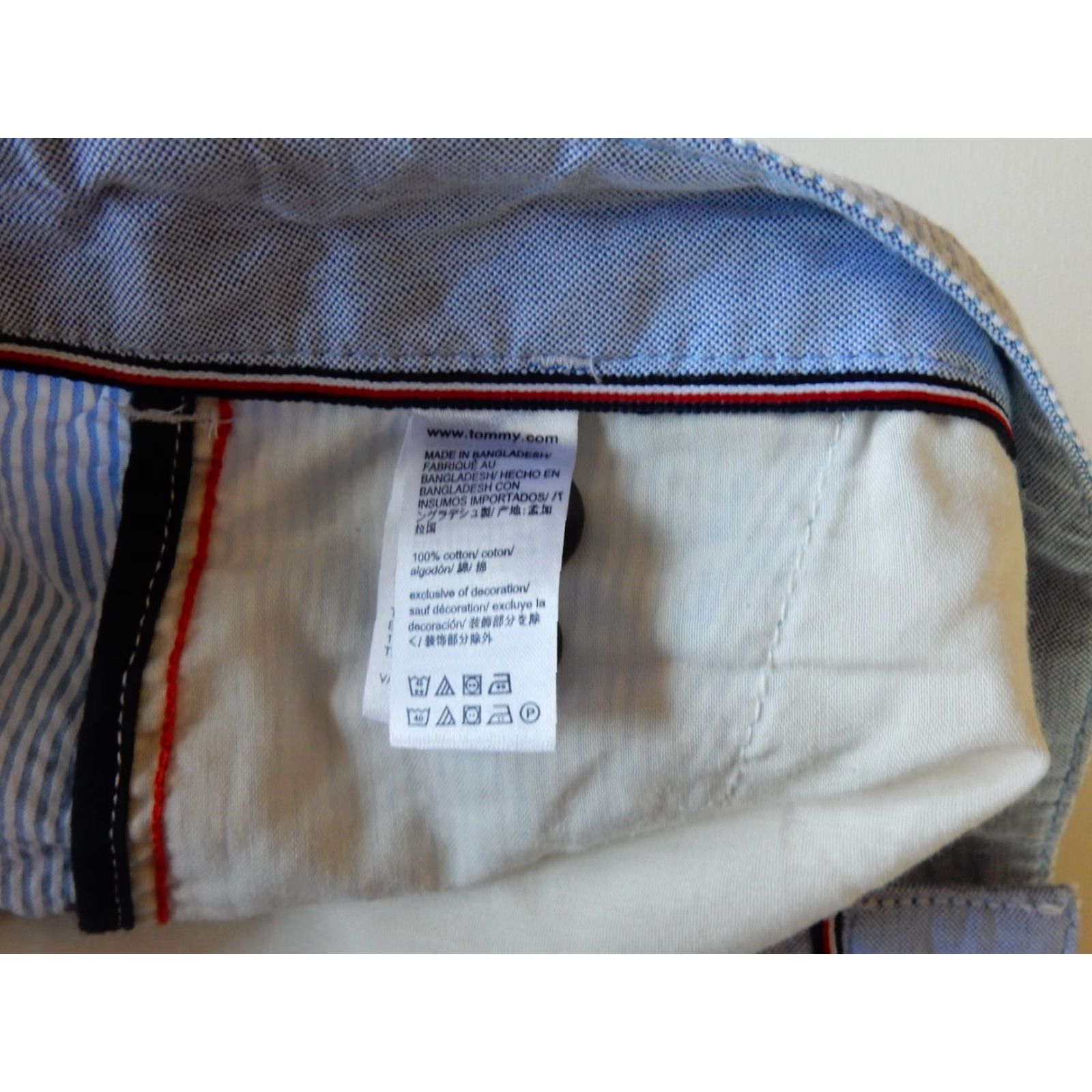 Tommy Hilfiger Vintage Tommy Hilfiger Cargo Shorts Men Size 40 Blue Cotton 90s Size US 40 / EU 56 - 4 Thumbnail