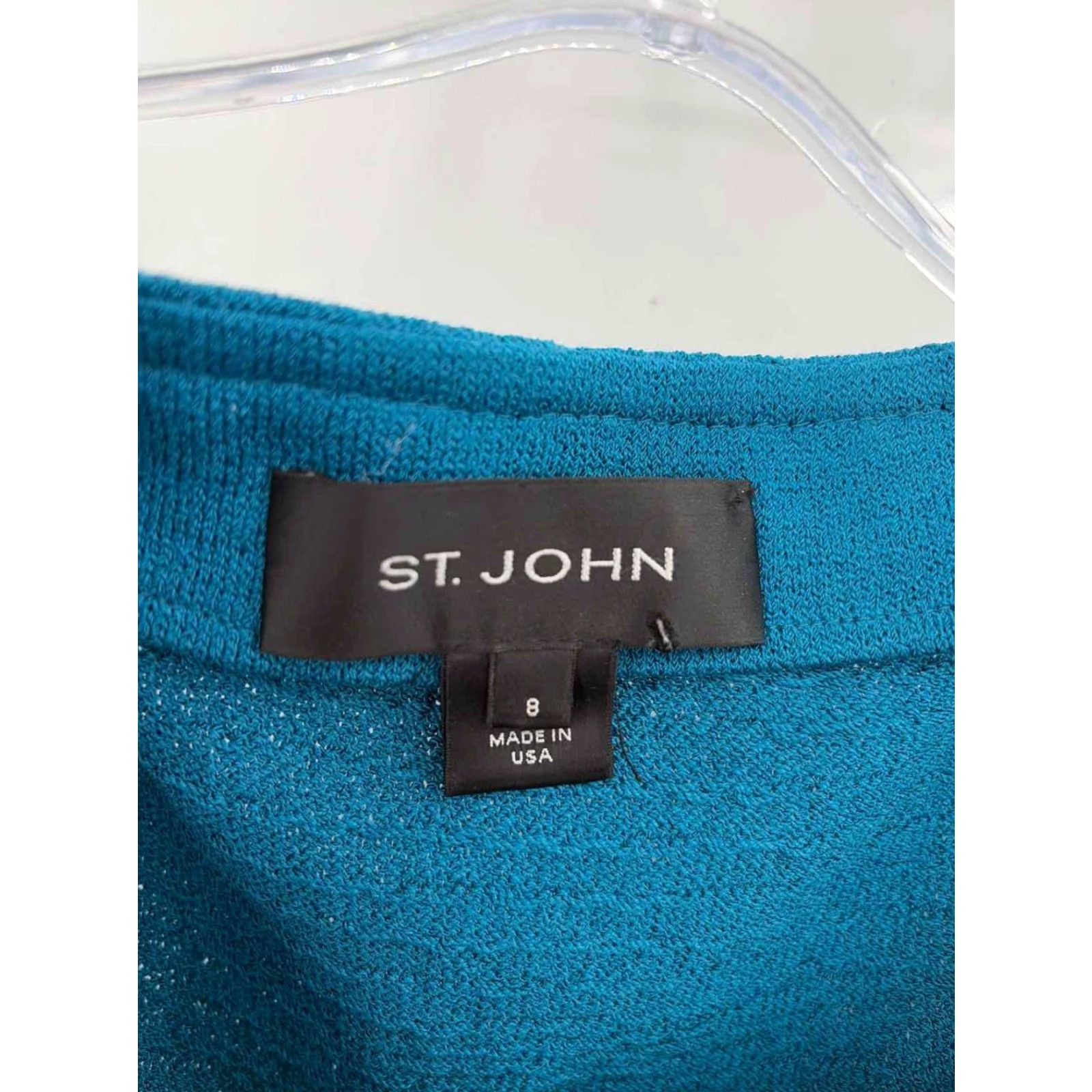 Vintage St John Blue Button Jacket 8 Size M / US 6-8 / IT 42-44 - 3 Thumbnail