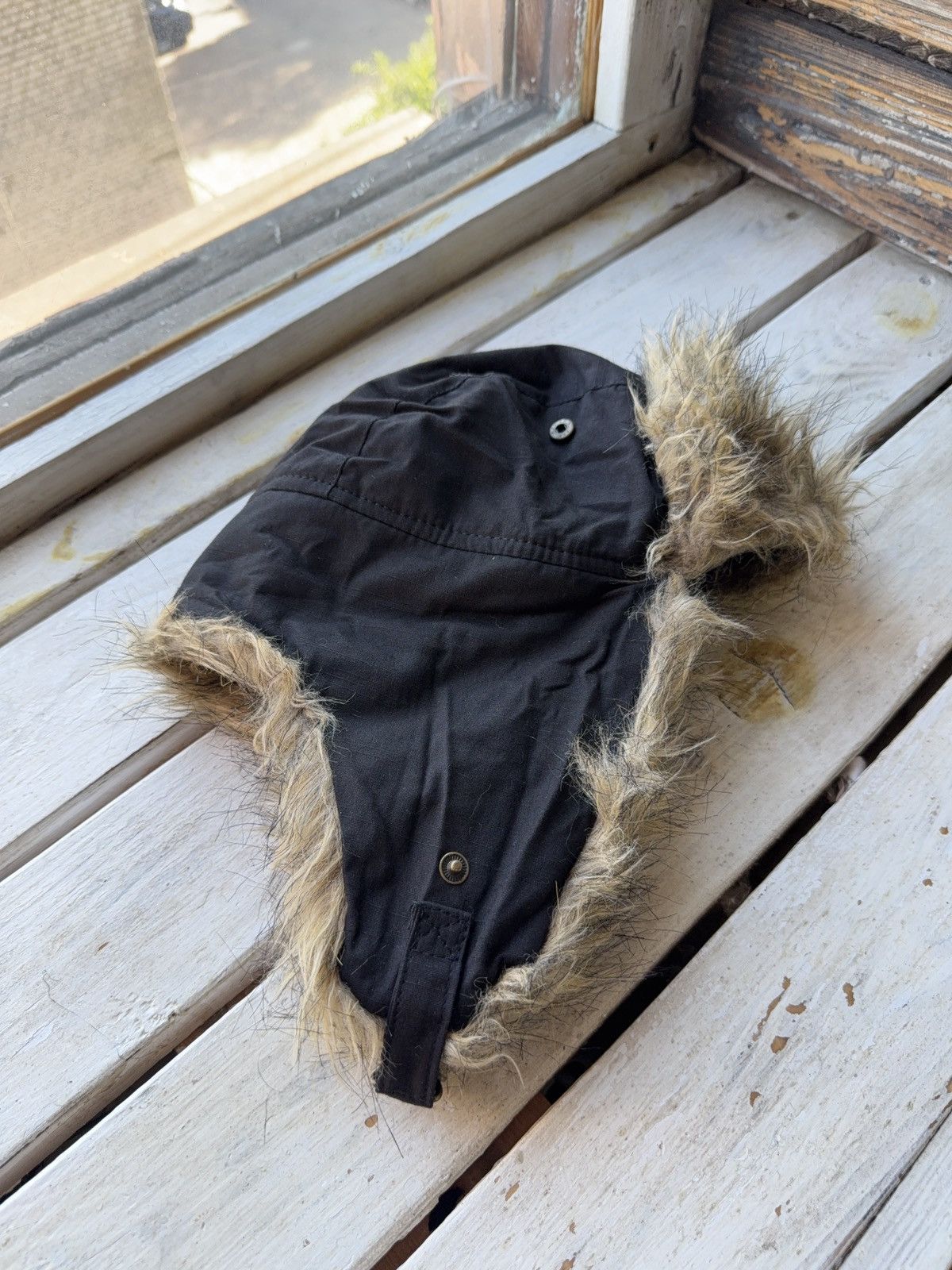Vintage Y2K Vintage Fuzzy Hat Mohair knit Ushanka Trapper hat retro Size ONE SIZE - 5 Thumbnail
