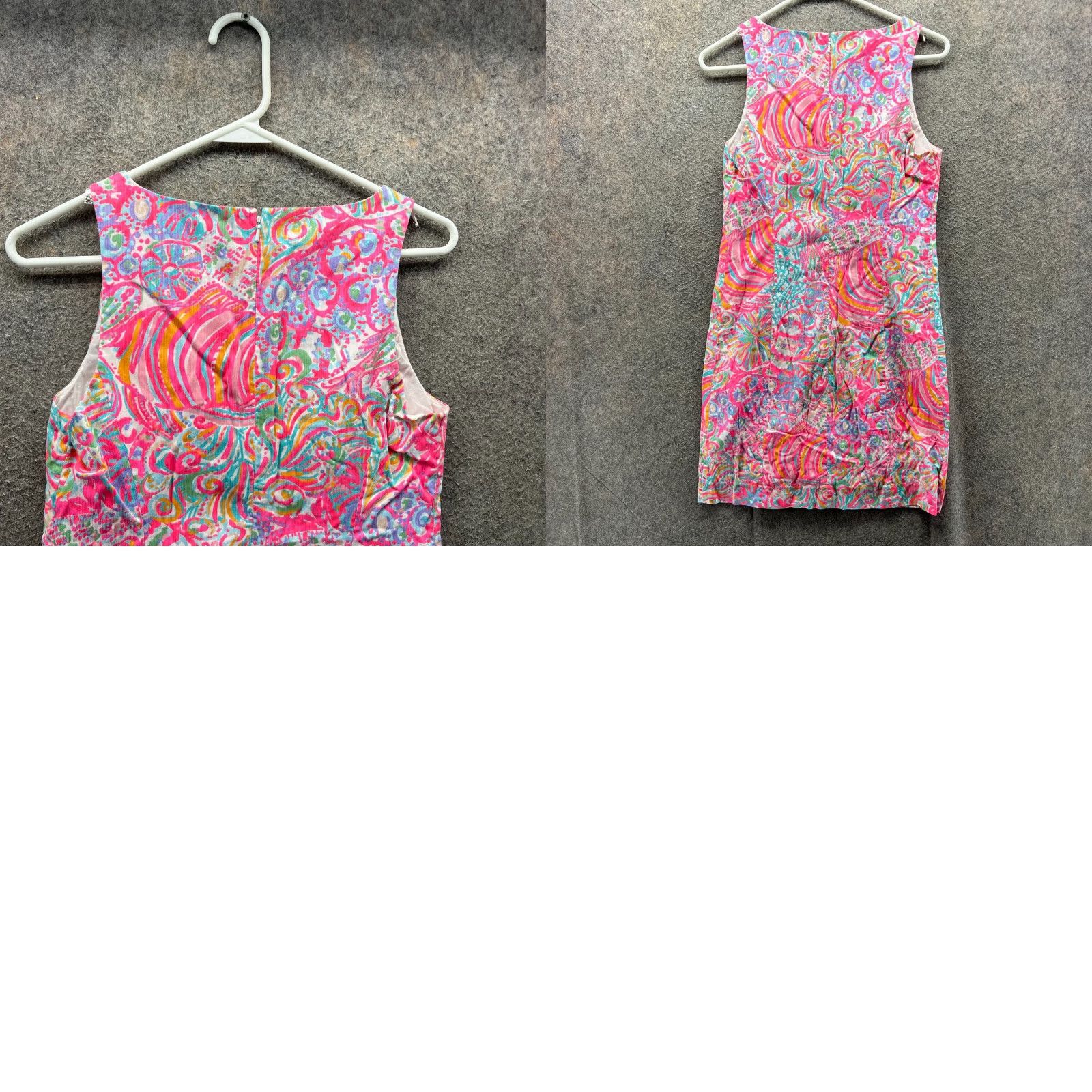 Lilly Pulitzer Lilly Pulitzer Dress Women's 2 Pink Sleeveless Shift Sea Shells Embroidered Floral Knee Length Size XS / US 0-2 / IT 36-38 - 8 Thumbnail