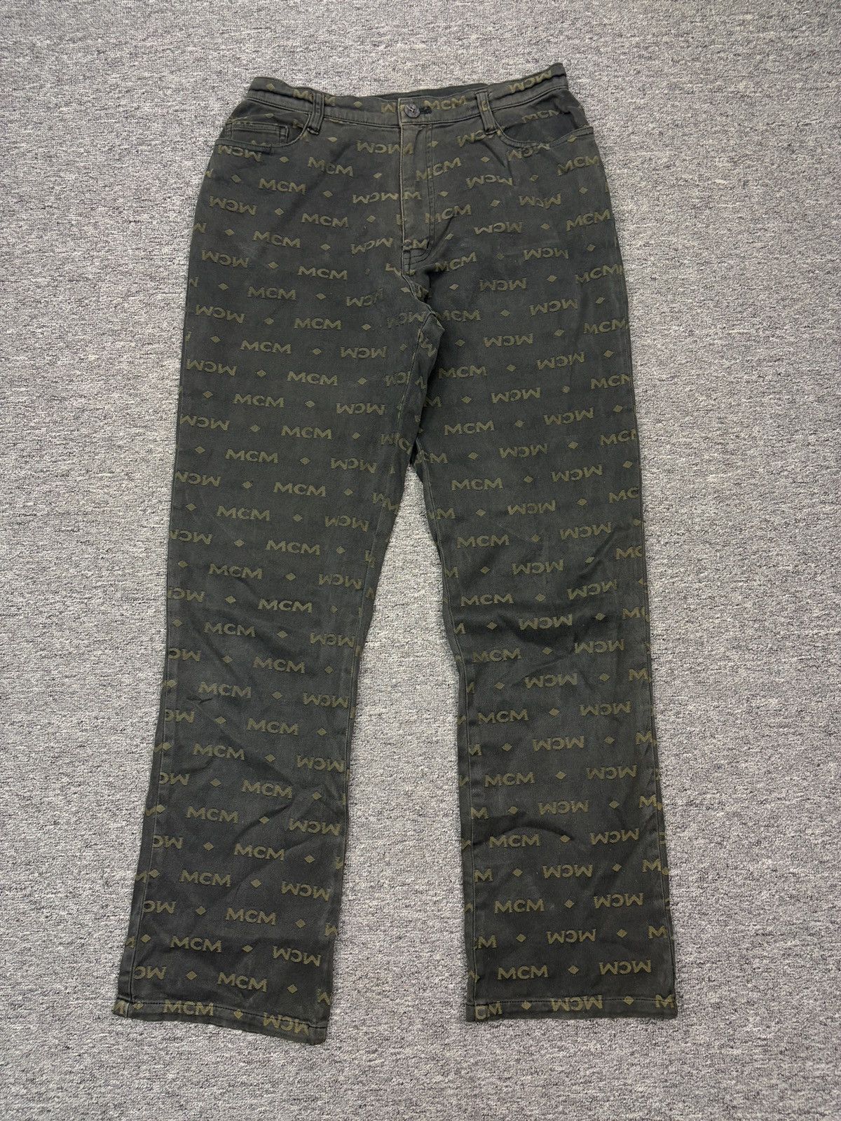 MCM Vintage Sunfaded MCM Legere Monogram Pants Size US 29 - 2 Thumbnail