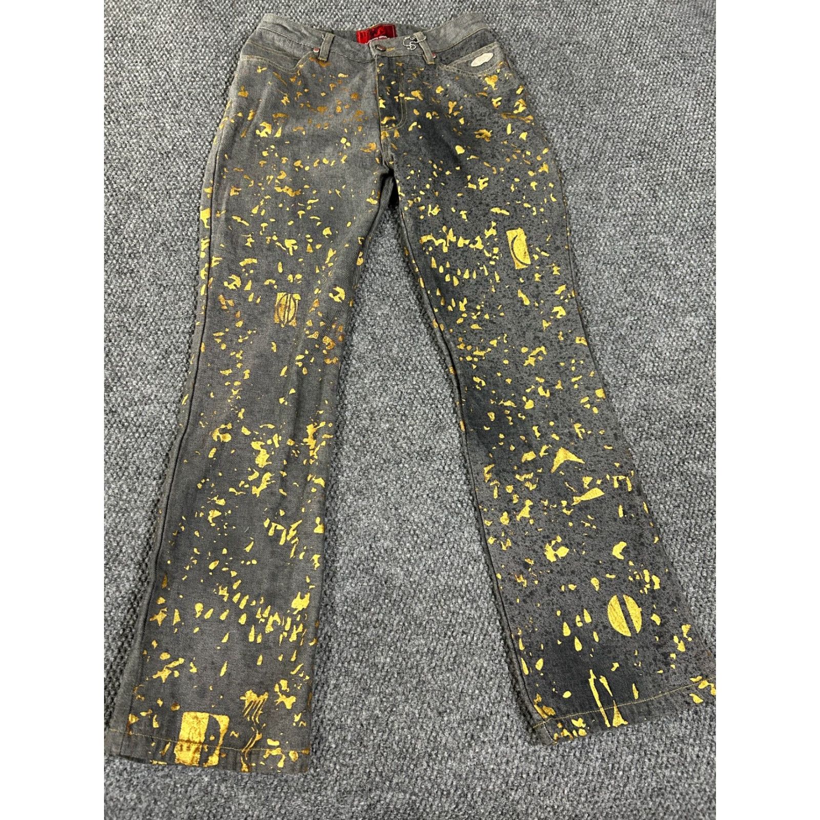 Vintage Johnny Blaze jeans Womens 10 Gray High Rise 5-Pocket Distressed Stretch Denim Hip Hop Vintage Modern Streetwear Slim Mom Fit Size 32" / US 10 / IT 46 - 3 Thumbnail