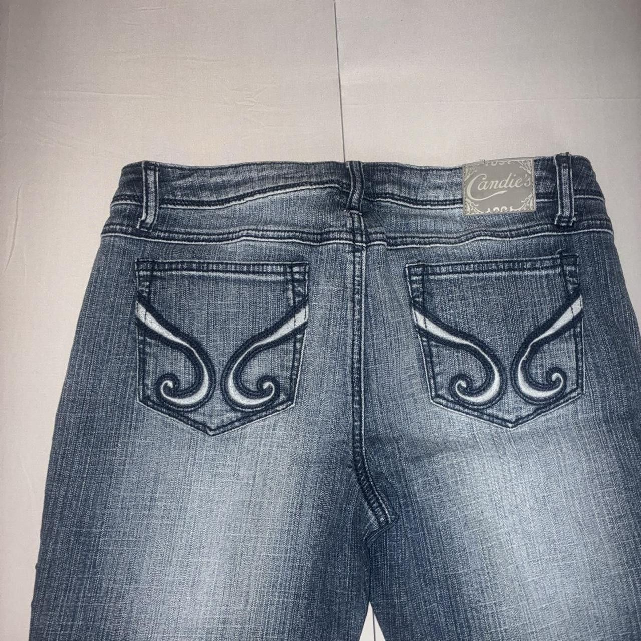 Other Vintage Candie's straight leg jeans with studded detailing Size 22" - 1 Thumbnail