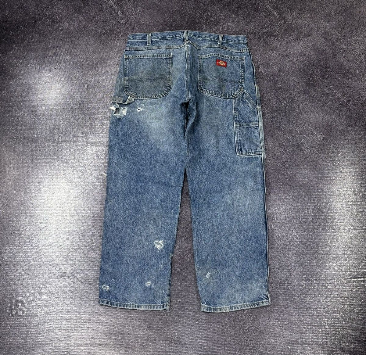 Dickies Vintage Dickies Faded Blue Denim Work Hype Baggy Jeans Size US 36 / EU 52 - 1 Thumbnail