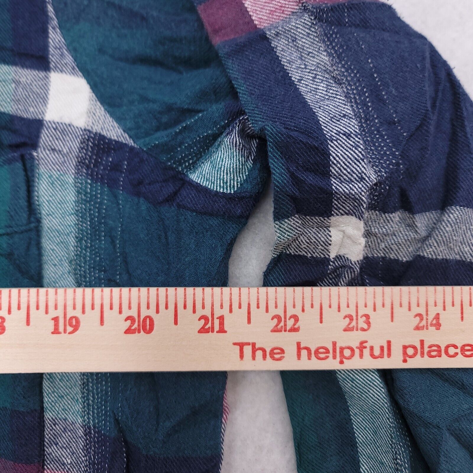 Savile Row Savile Row Madras Flannel Shirt Mens Size M Green Purple Size US M / EU 48-50 / 2 - 8 Thumbnail