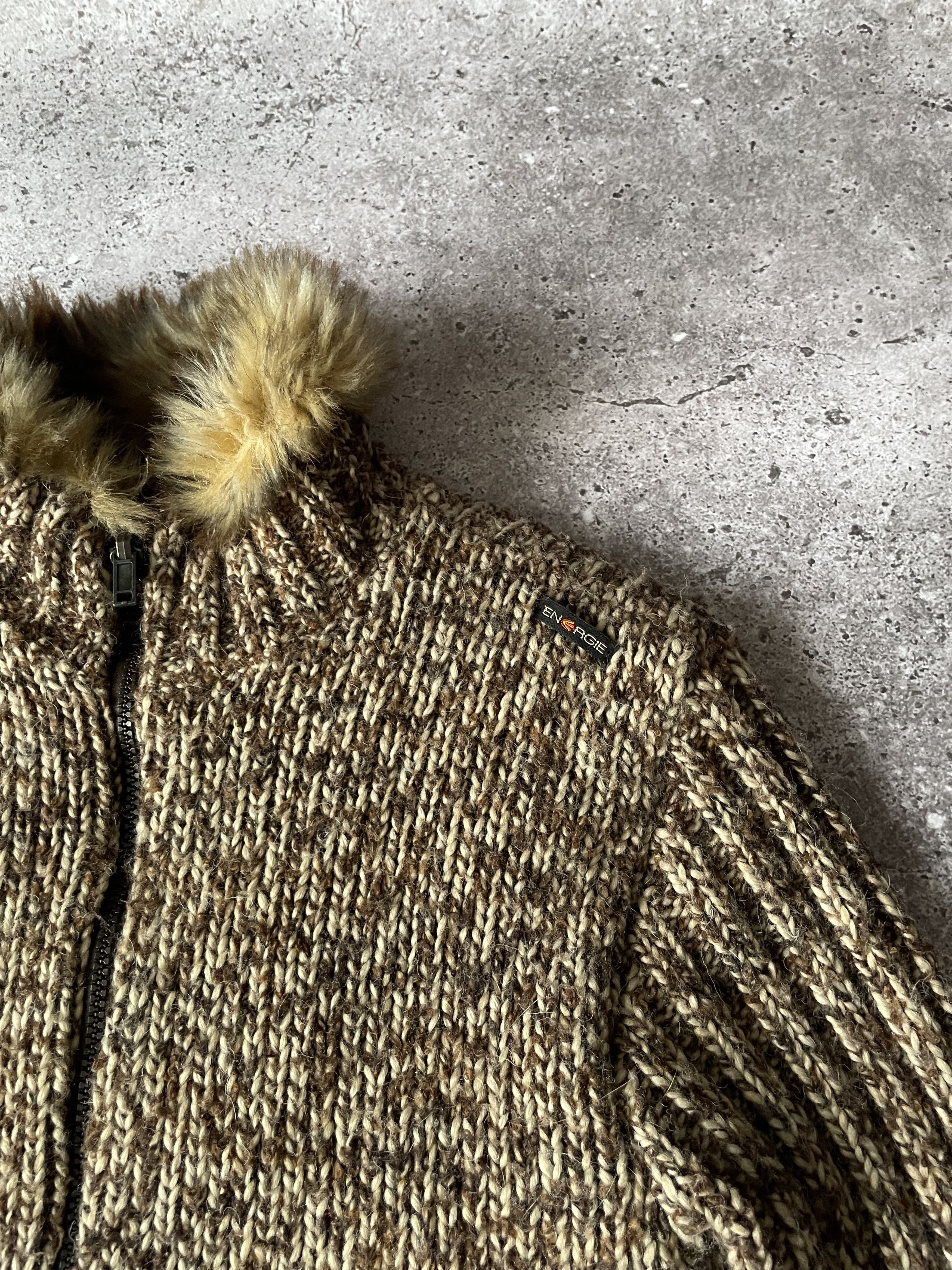 Sixty Energie Sixty SpA Italy Archive Fur Lined Zip Up Cardigan Size US M / EU 48-50 / 2 - 3 Thumbnail