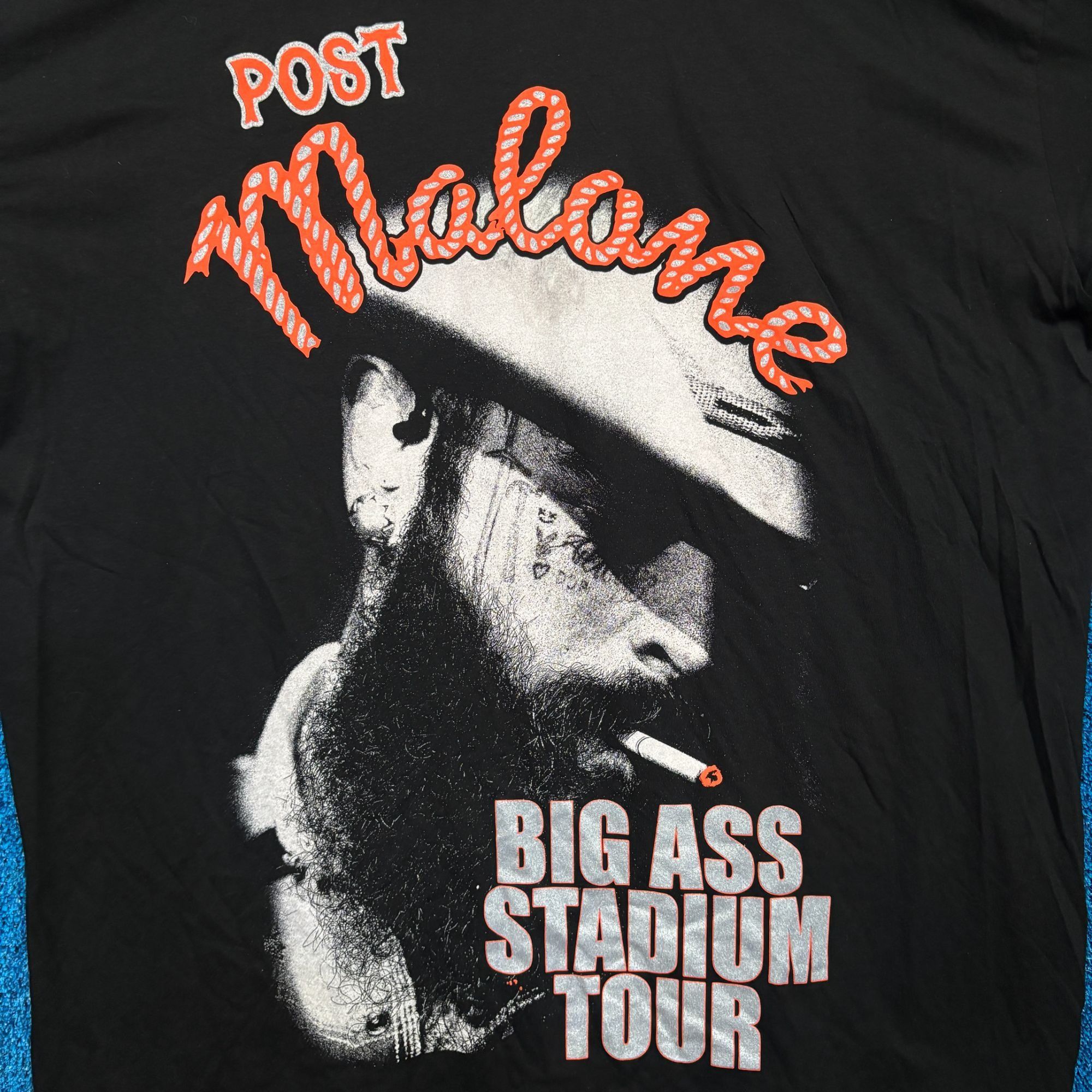 Rap Tees Post Malone Big Stadium Tour Smoking a Dart Country Tee OS Size US XXL / EU 58 / 5 - 2 Thumbnail