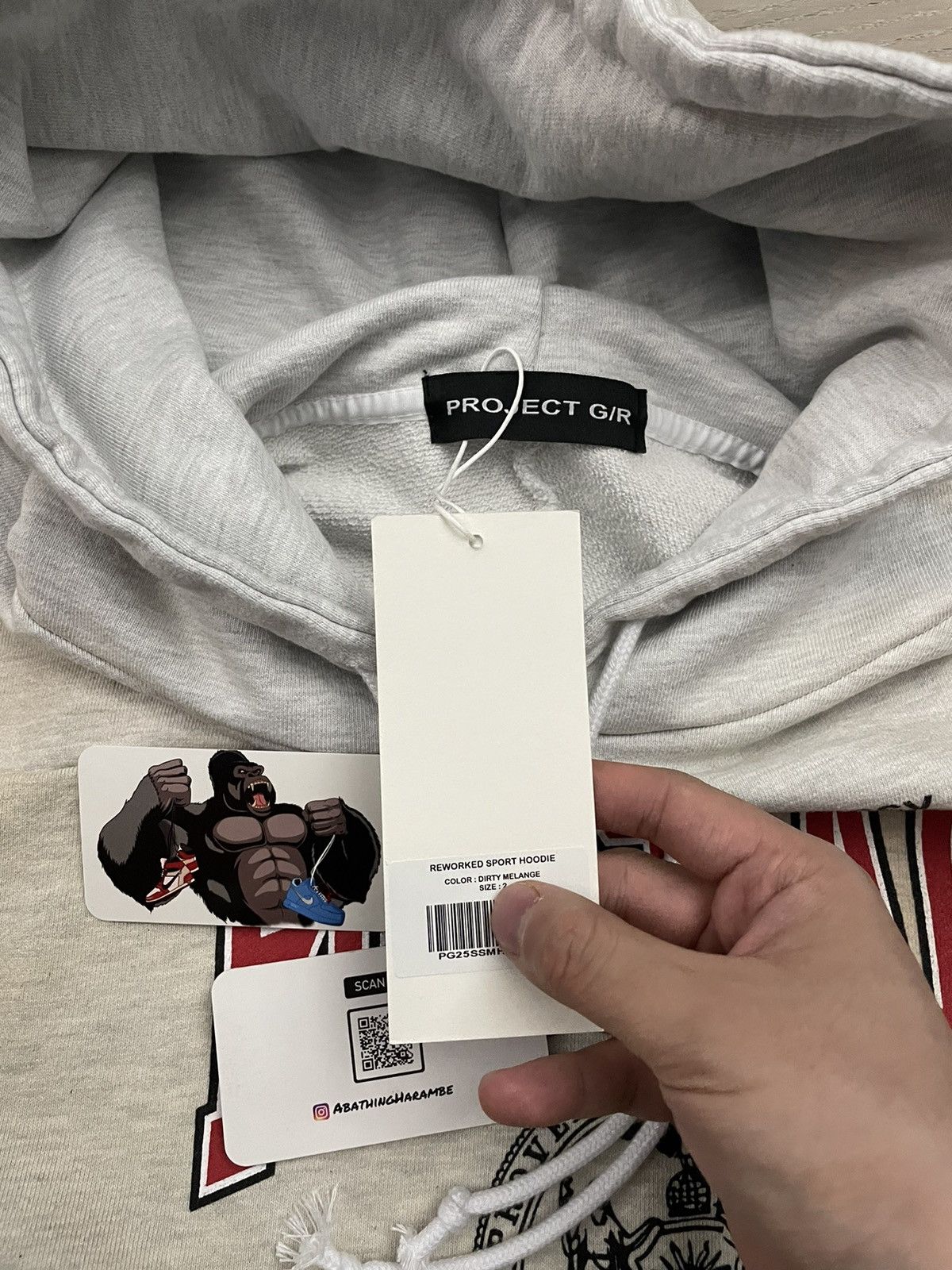 PROJECT G/R Project G/R Reworked Sport Hoodie - Dirty Melange Size US L / EU 52-54 / 3 - 5 Thumbnail