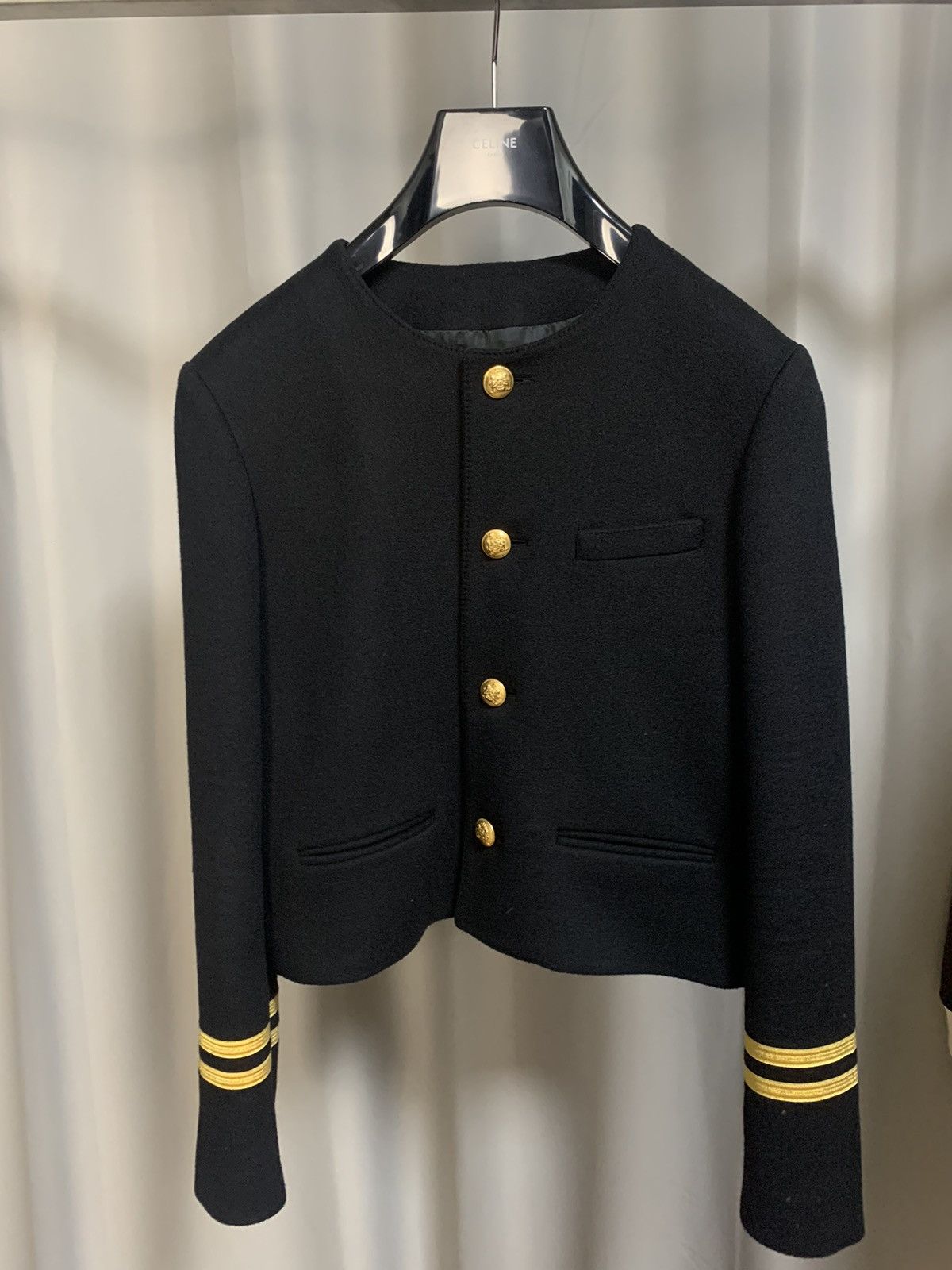 Celine Celine 2021FW Cashmere Miltary Coat Size US S / EU 44-46 / 1 - 1 Thumbnail