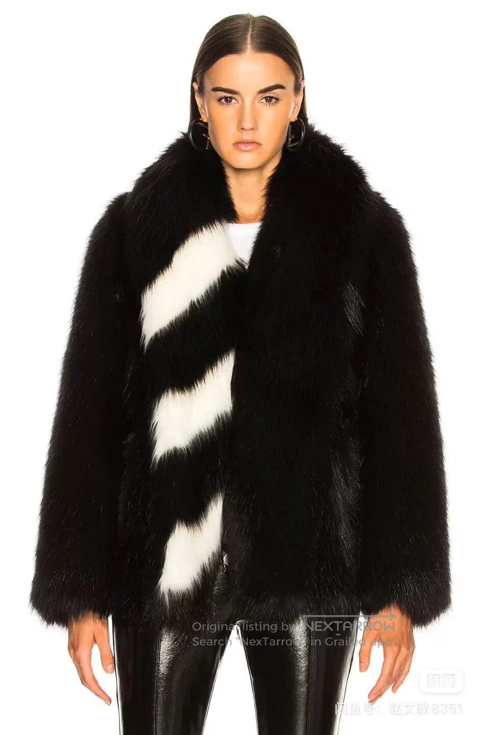 Off-White OFF WHITE Runway Faux Fur Coat. Size S / US 4 / IT 40 - 6 Thumbnail