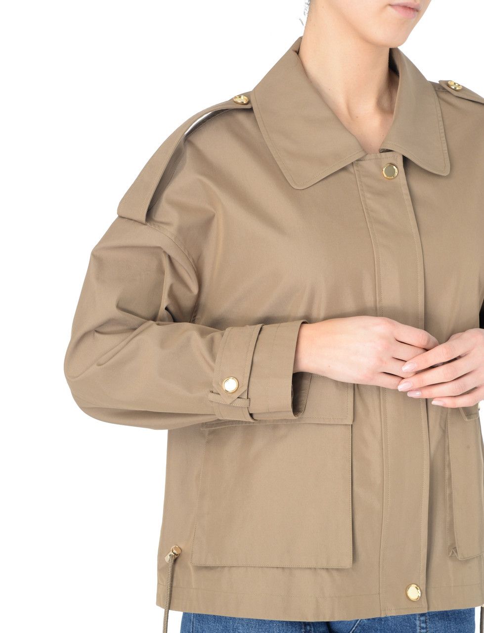 Pinko o1s22i1n0824 Polidora Blouson Jacket in Khaki Size L / US 10 / IT 46 - 4 Thumbnail