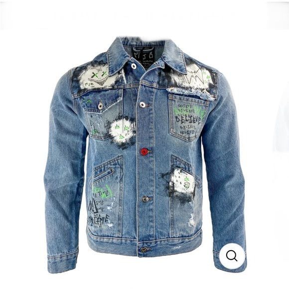 Marc Jacques Burton MJB MARC JACQUESBURTON "MJB" PAXDENIM JACKET IN BLUE EU48 US Size US M / EU 48-50 / 2 - 2 Thumbnail