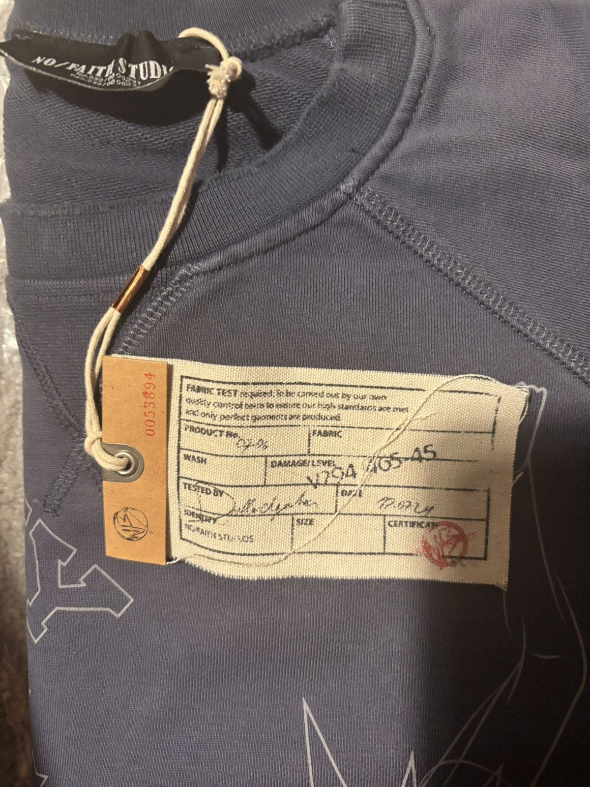 No Faith Studios NFS AUTHENTIC 90s US CREWNECK WASHED OUT