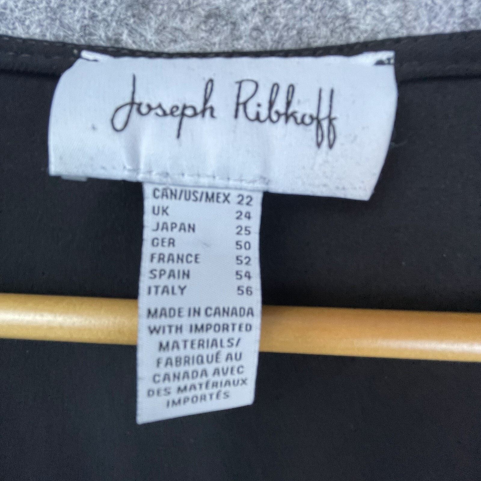 Joseph Ribkoff Joseph Ribkoff Shift Dress Womens 22 Black Gold ZigZag Knit Size 3XL / US 20-22 - 3 Thumbnail