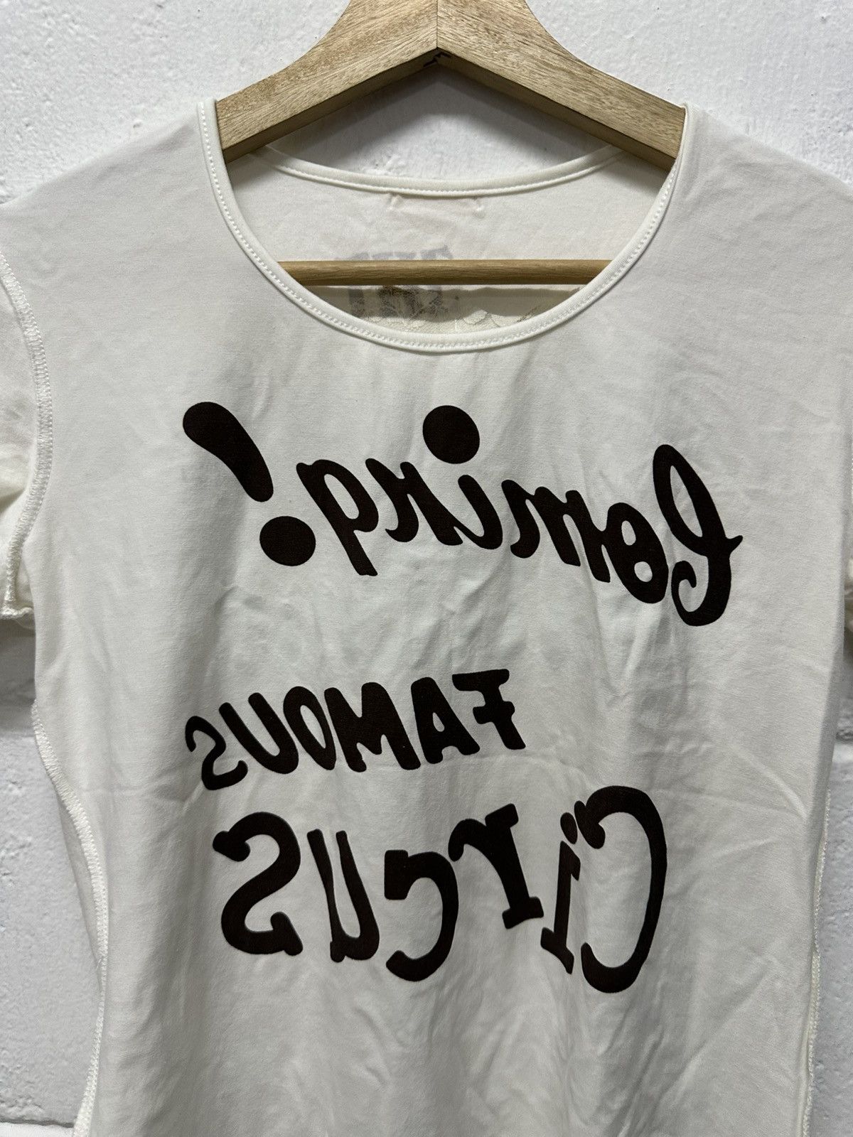John Galliano S/S 1997 John Galliano “The Circus Collection” Dirty T-Shirt Size S / US 4 / IT 40 - 7 Thumbnail
