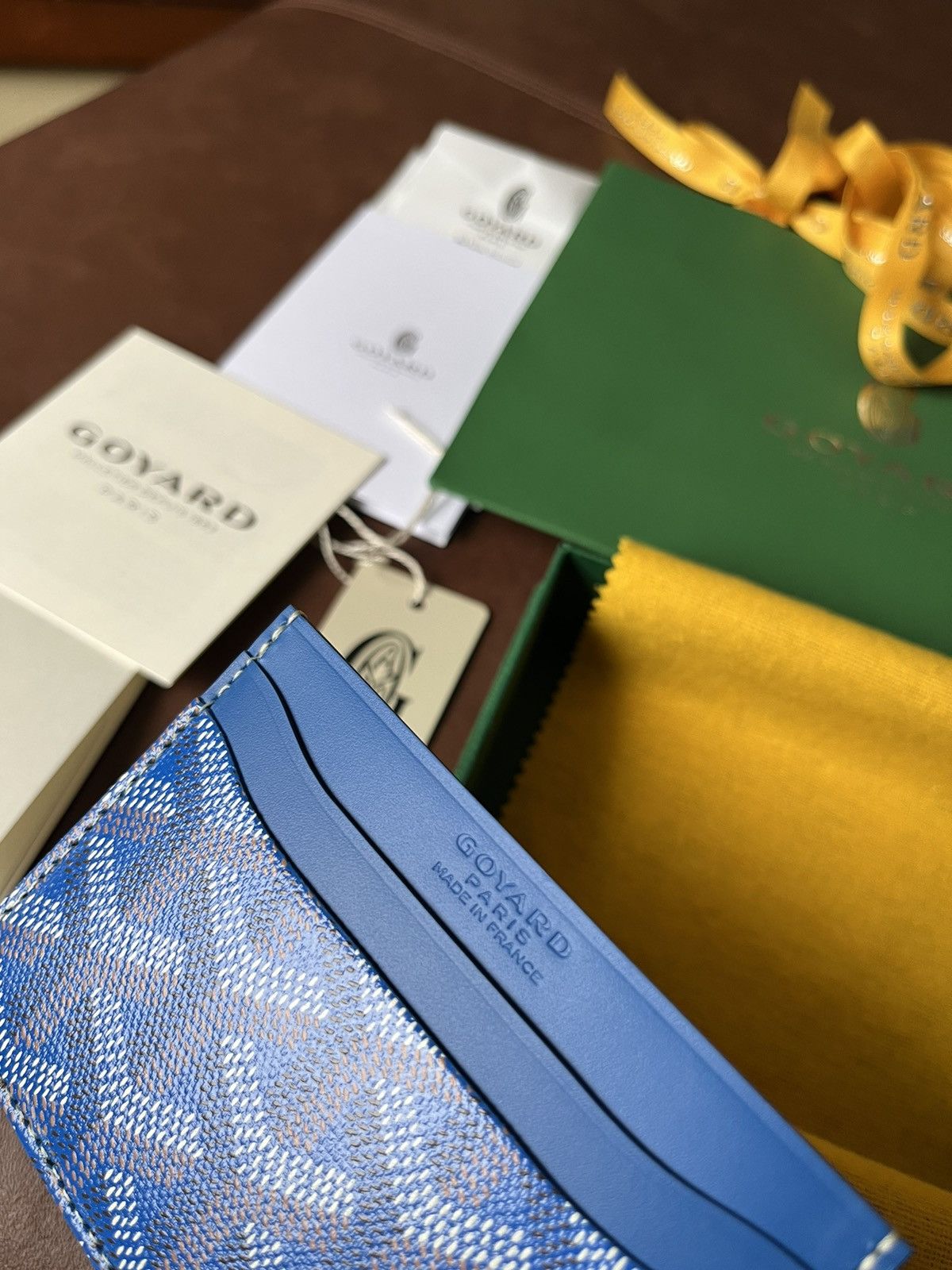 Goyard Brand New Giftable Goyard Leather Card Holder Size ONE SIZE - 9 Thumbnail