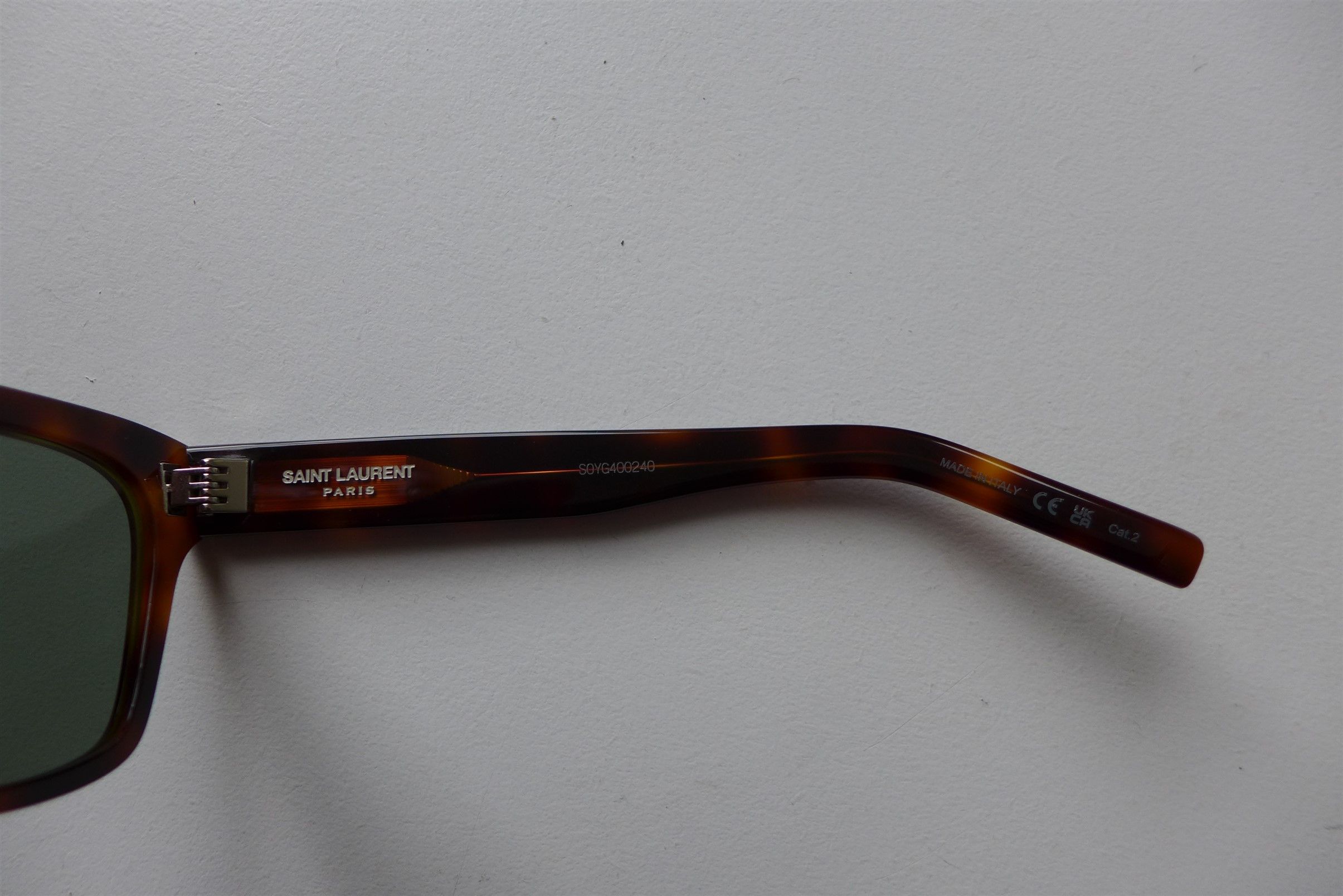 Saint Laurent Paris Saint Laurent SL560 Sunglasses - Tortoise Acetate Size ONE SIZE - 9 Thumbnail