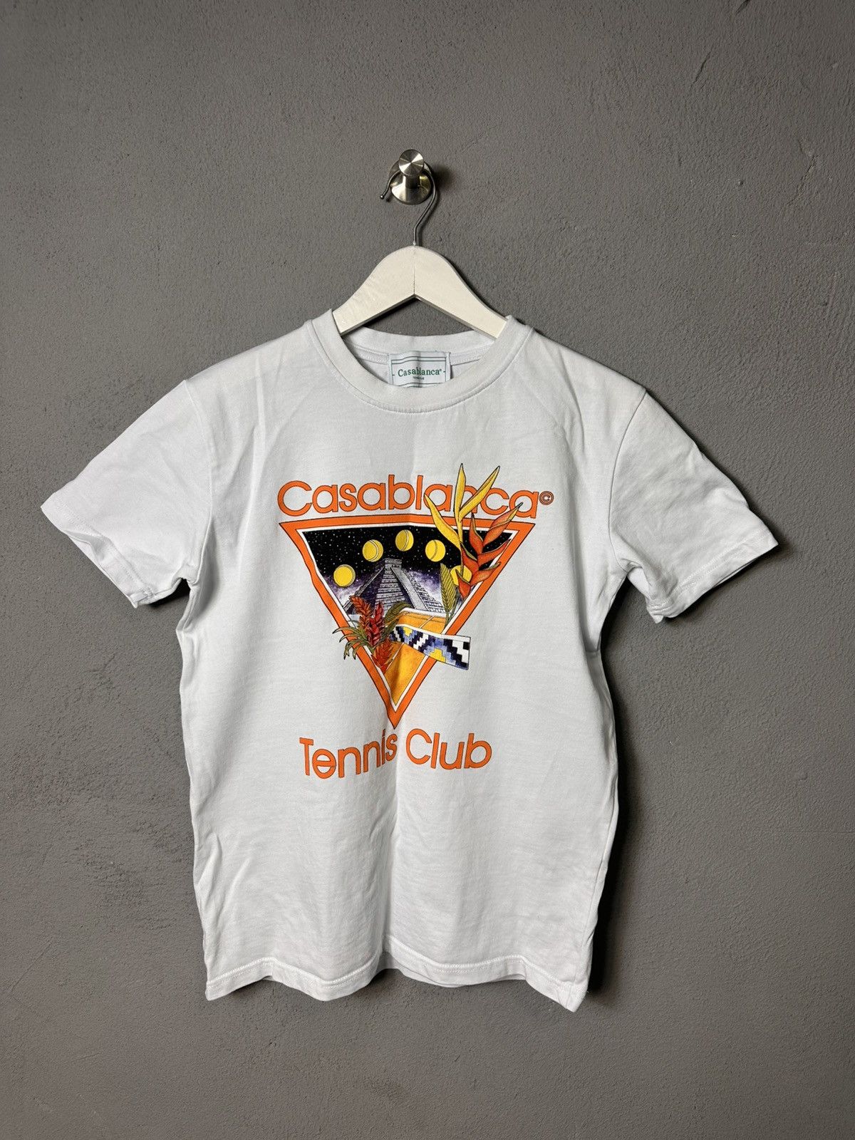 Casablanca Men's White Casablanca Tennis Club T-Shirt L Size US S / EU 44-46 / 1 - 1 Thumbnail