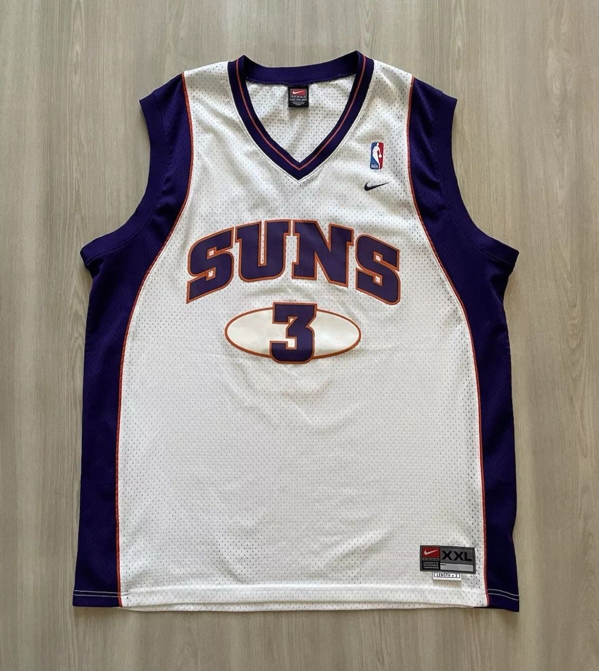 NBA × Nike × Vintage Vintage Nike Swingman Phoenix Suns Stephon Marbury Sz 2XL Size US XXL / EU 58 / 5 - 1 Thumbnail
