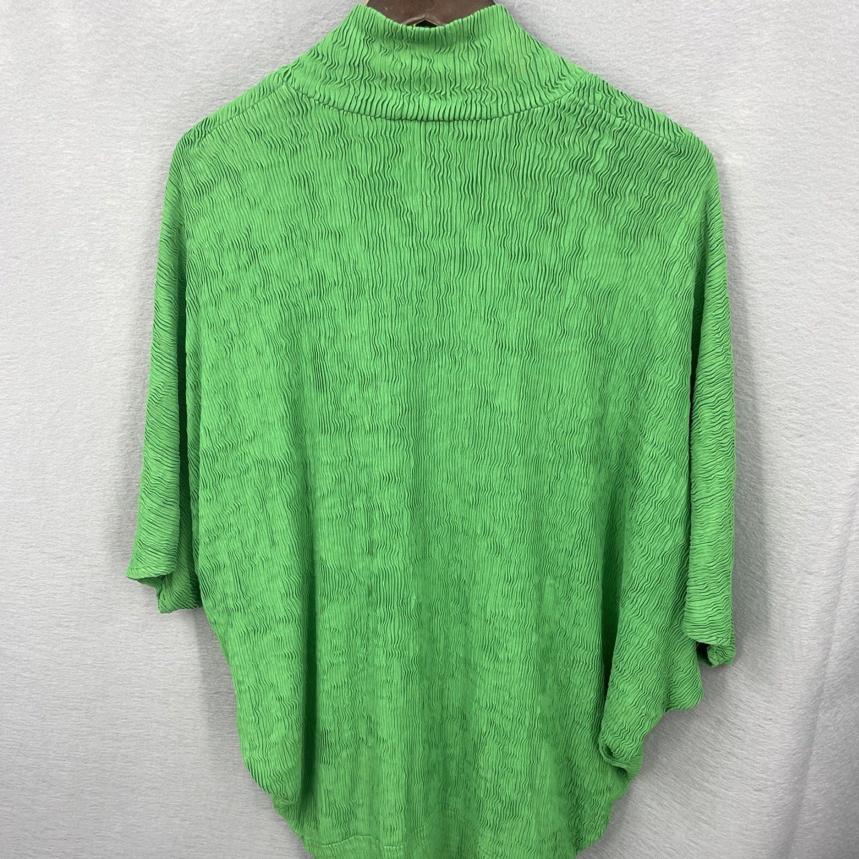 Vintage VTG Irene Kasmer Cardigan Womens M Green 1970s Vintage Secretary/Geek Dolman Sleeve Kimono Ribbed Cottagecore Shirt Mens/Womens Size M / US 6-8 / IT 42-44 - 5 Thumbnail