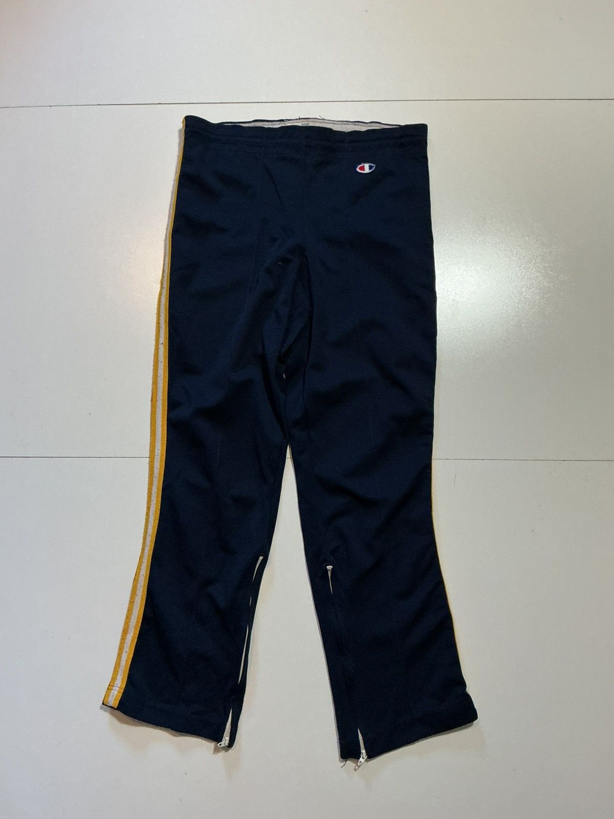 Champion Vintage Champion Made In USA Pleated Stripe Track Pants Size US 34 / EU 50 - 1 Thumbnail