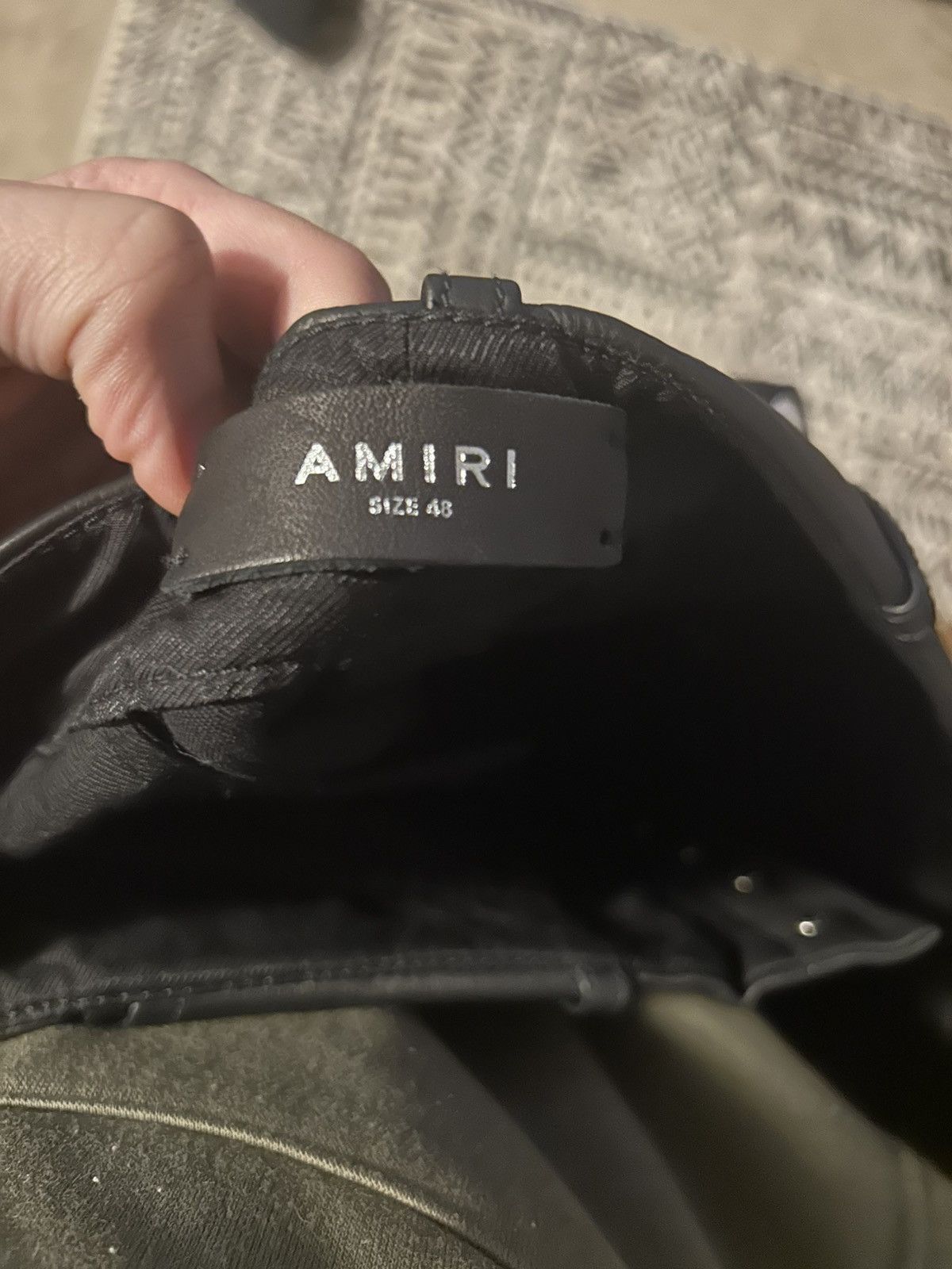 Amiri Amiri Leather Tactical Cargo Pants – Black Size US 32 / EU 48 - 6 Thumbnail